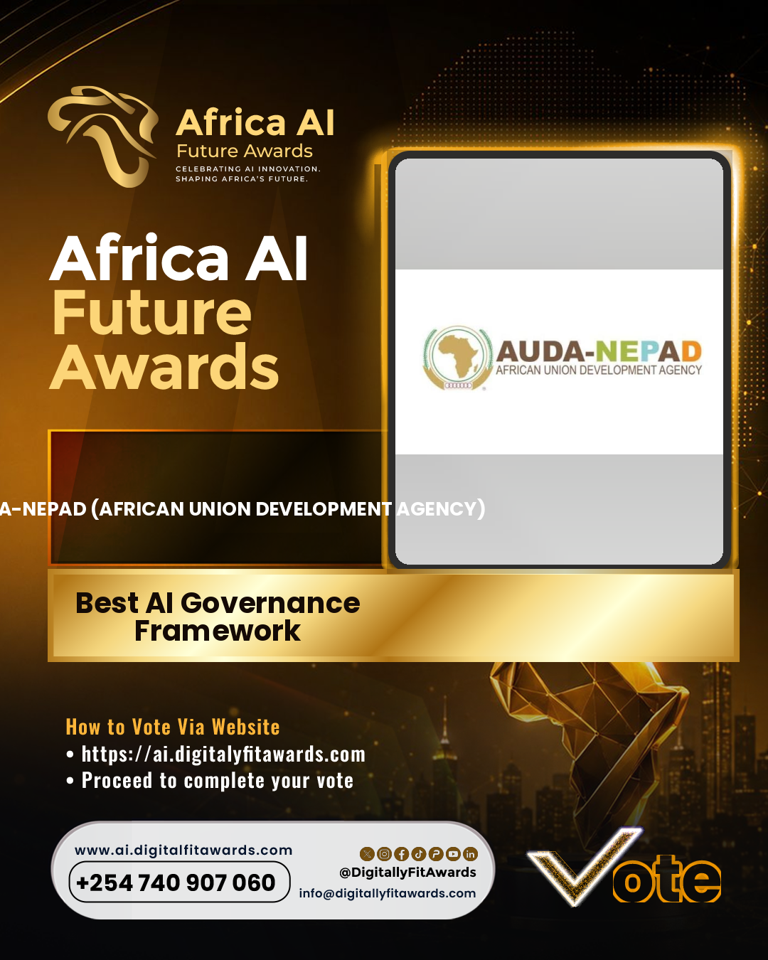 AUDA-NEPAD (African Union Development Agency) poster