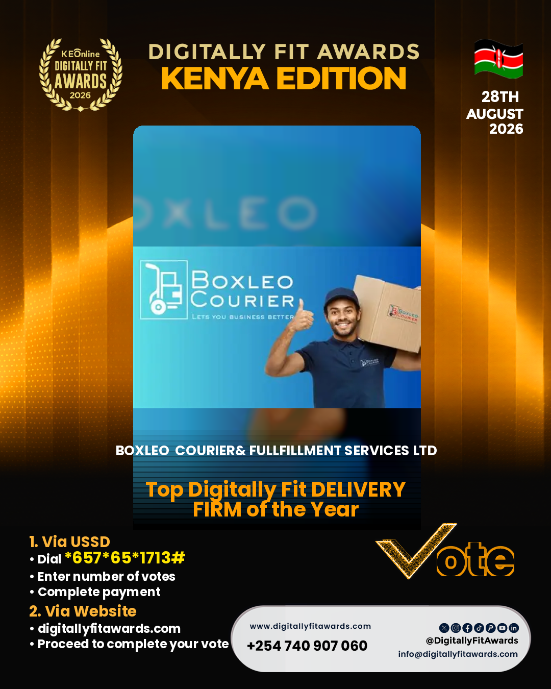 Boxleo  courier& fullfillment services Ltd poster