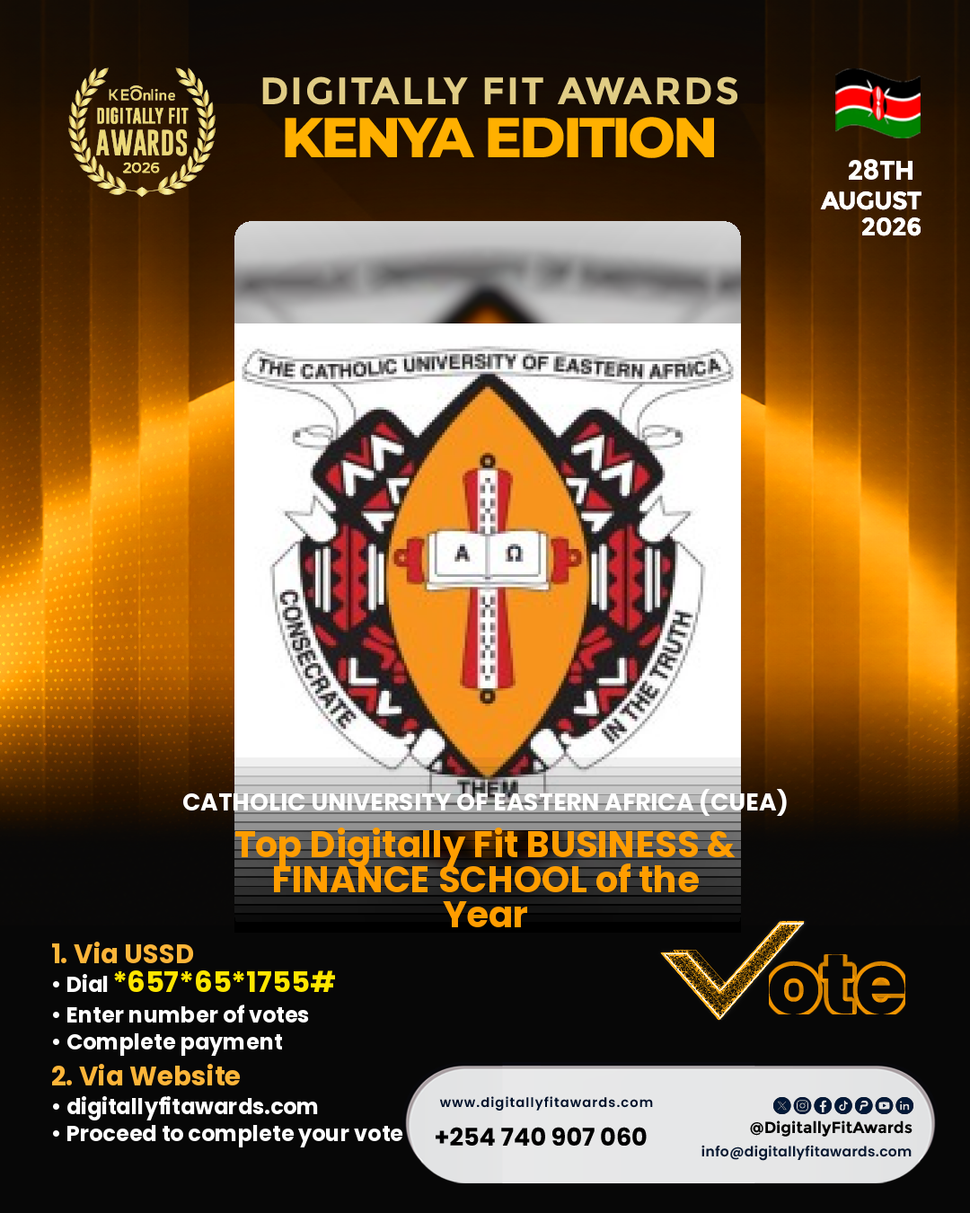 Catholic University of Eastern Africa (CUEA) poster