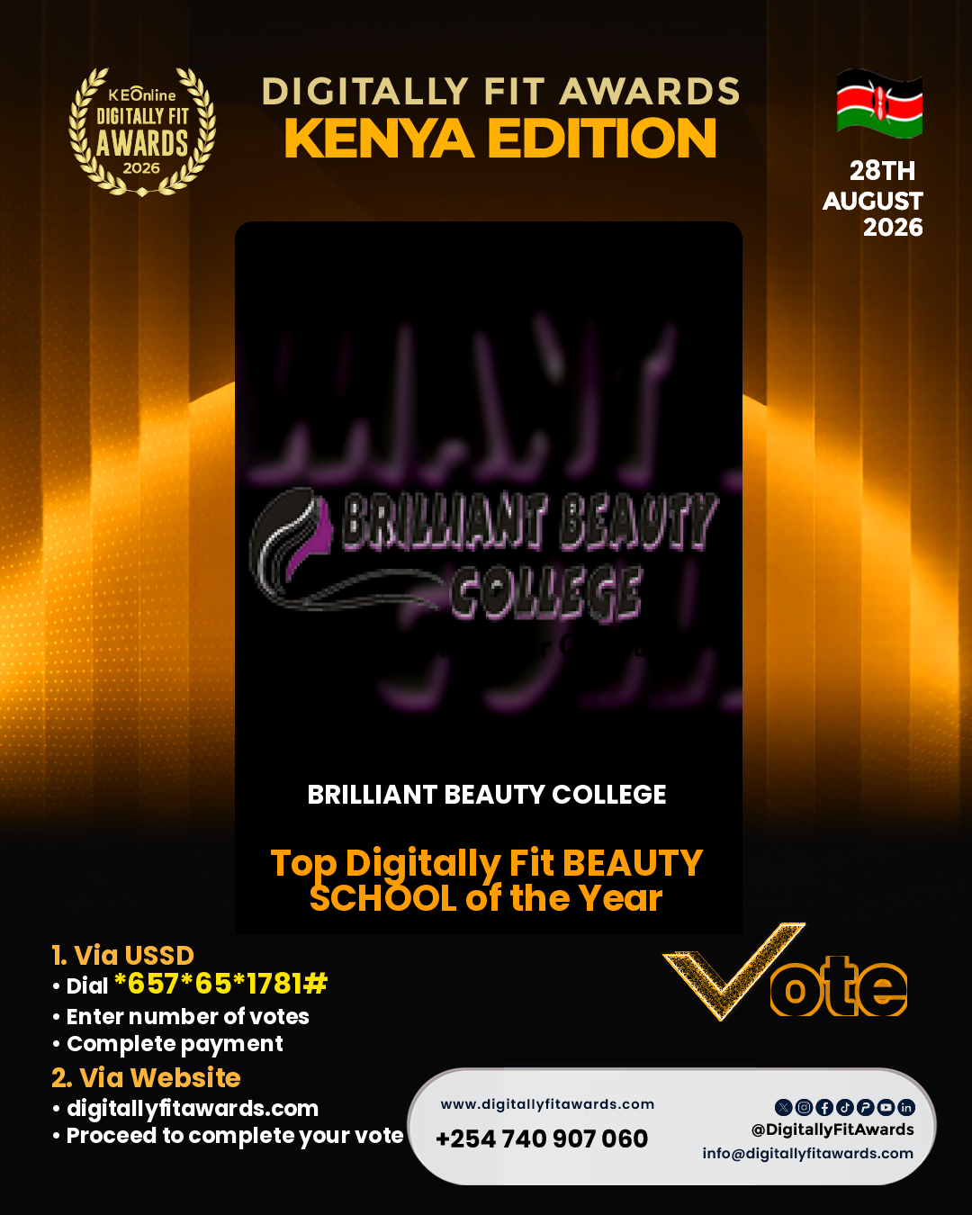 Brilliant Beauty College poster