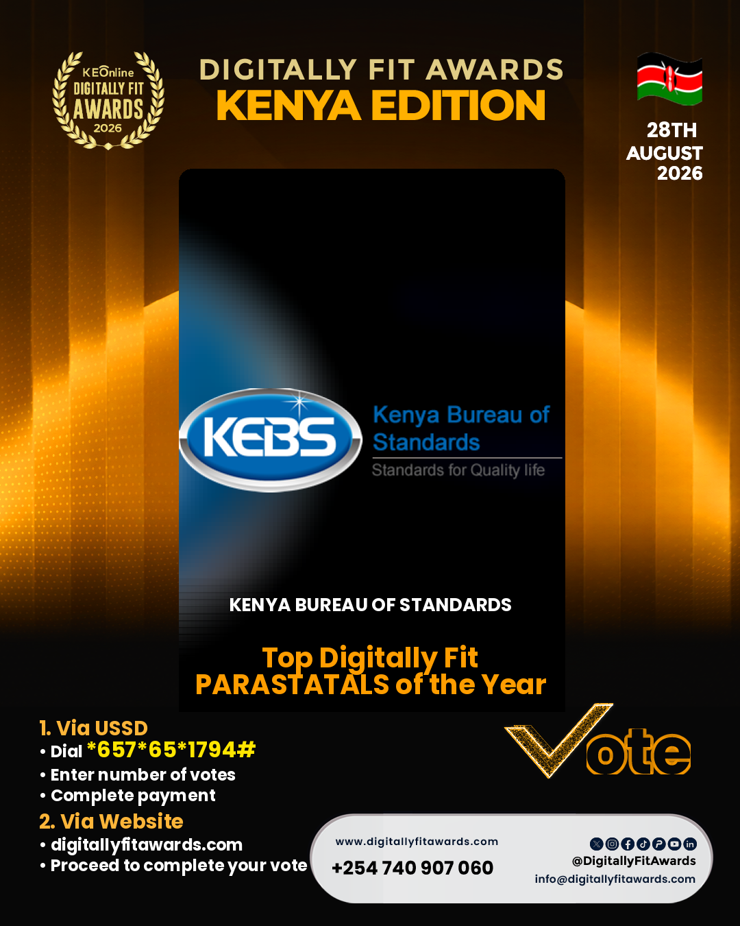 KENYA BUREAU OF STANDARDS poster
