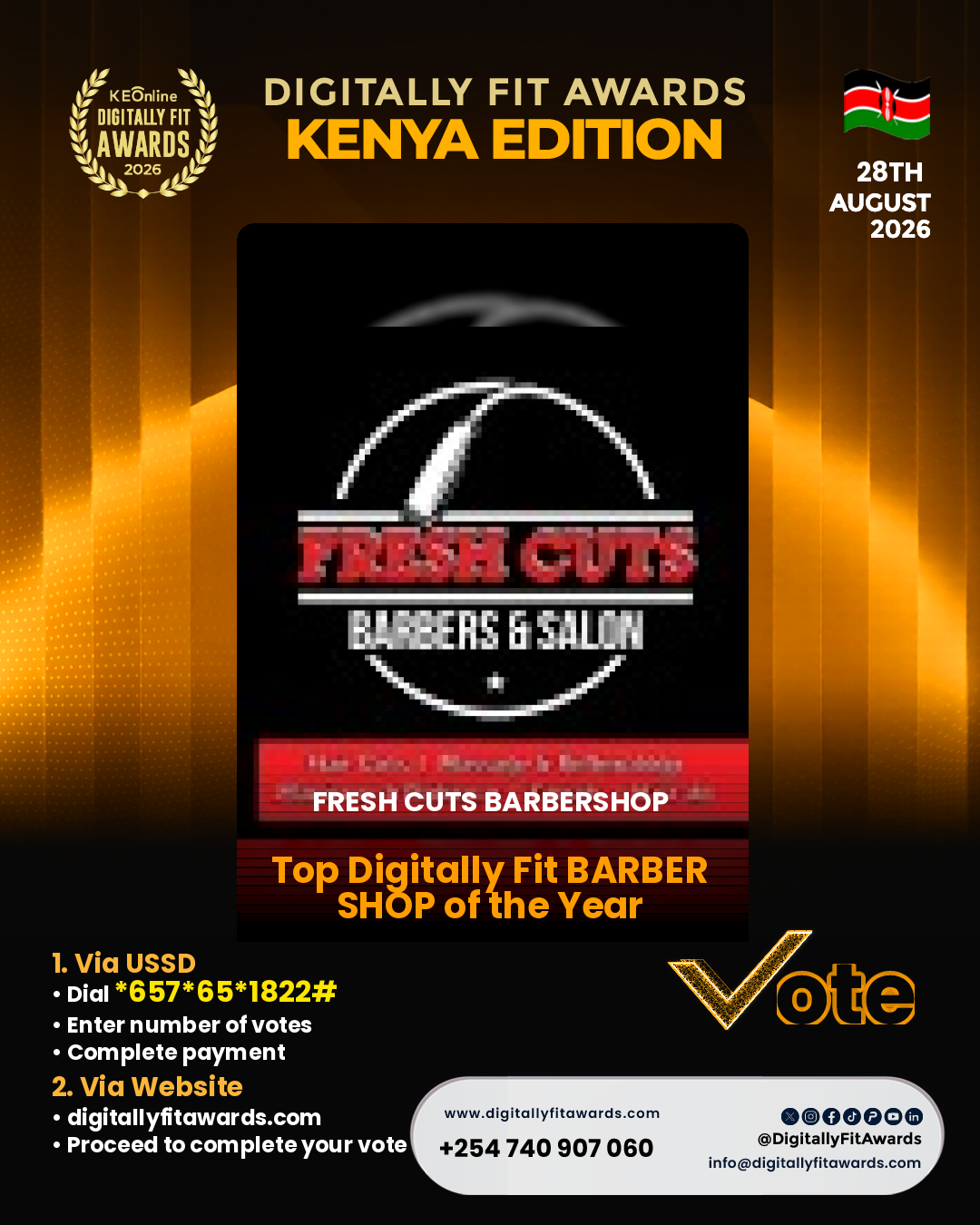 Fresh Cuts Barbershop poster