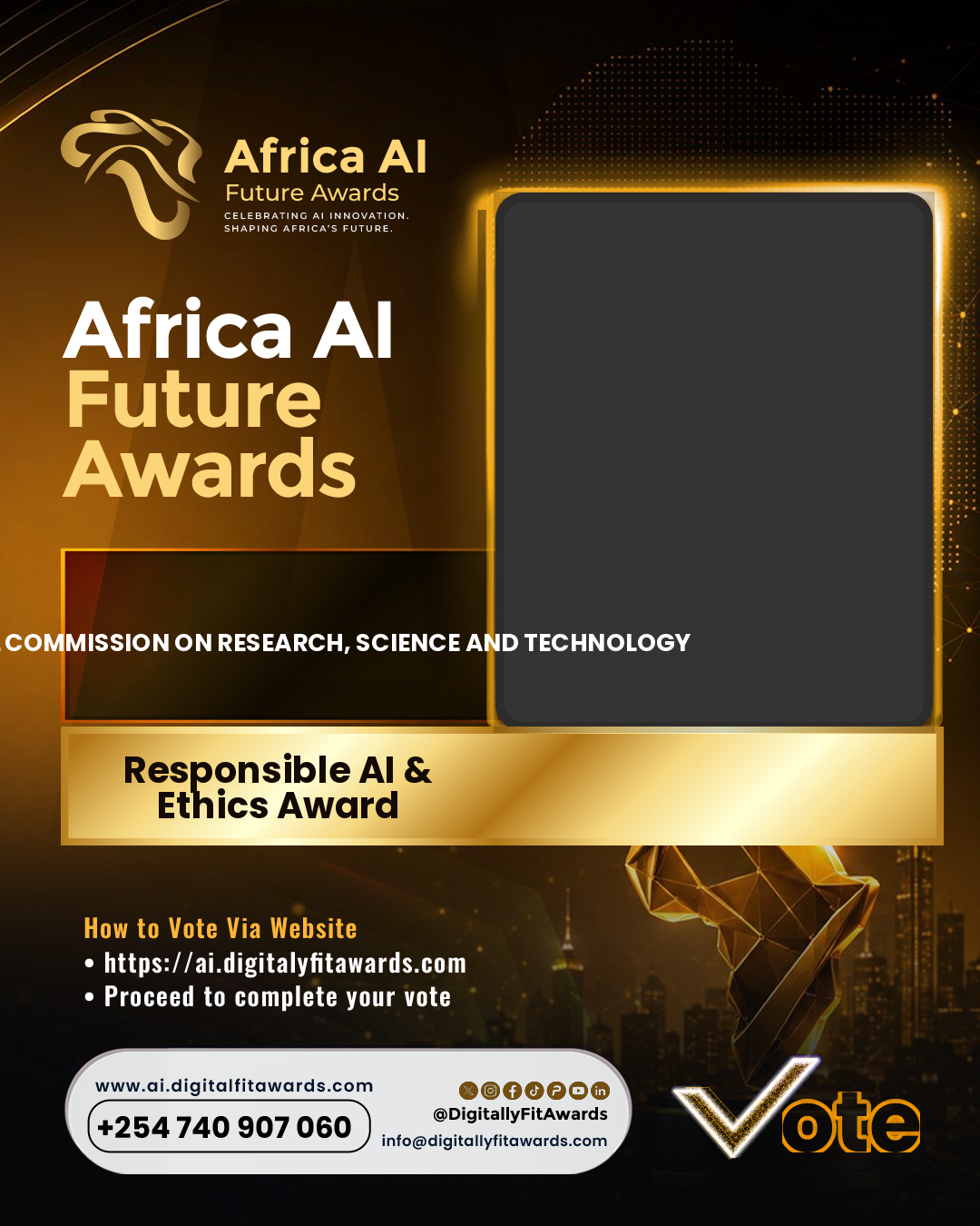 National Commission on Research, Science and Technology poster
