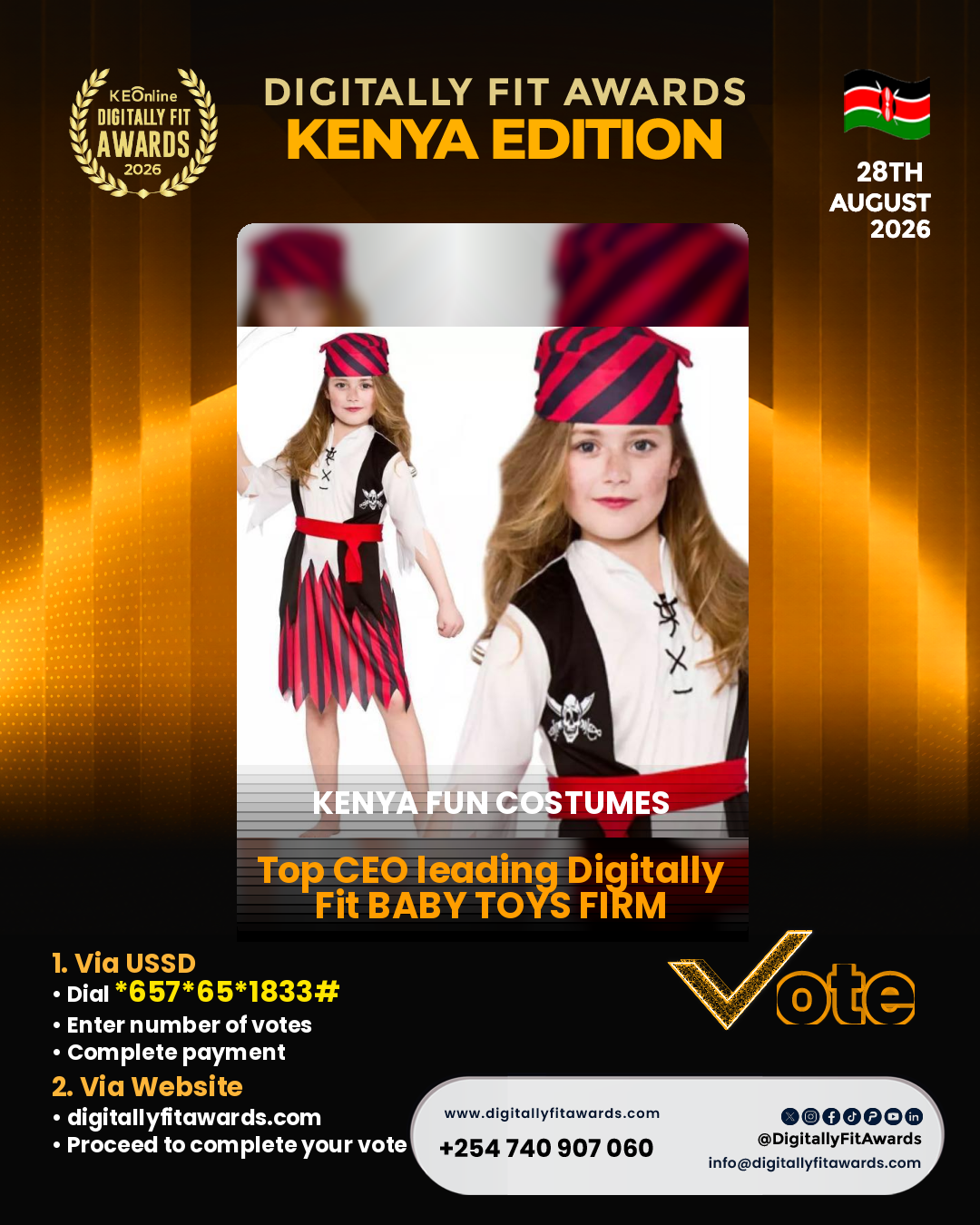 Kenya fun costumes poster