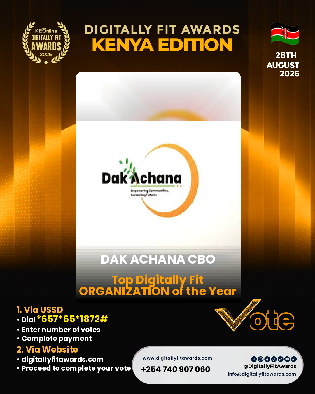 Dak Achana CBO poster