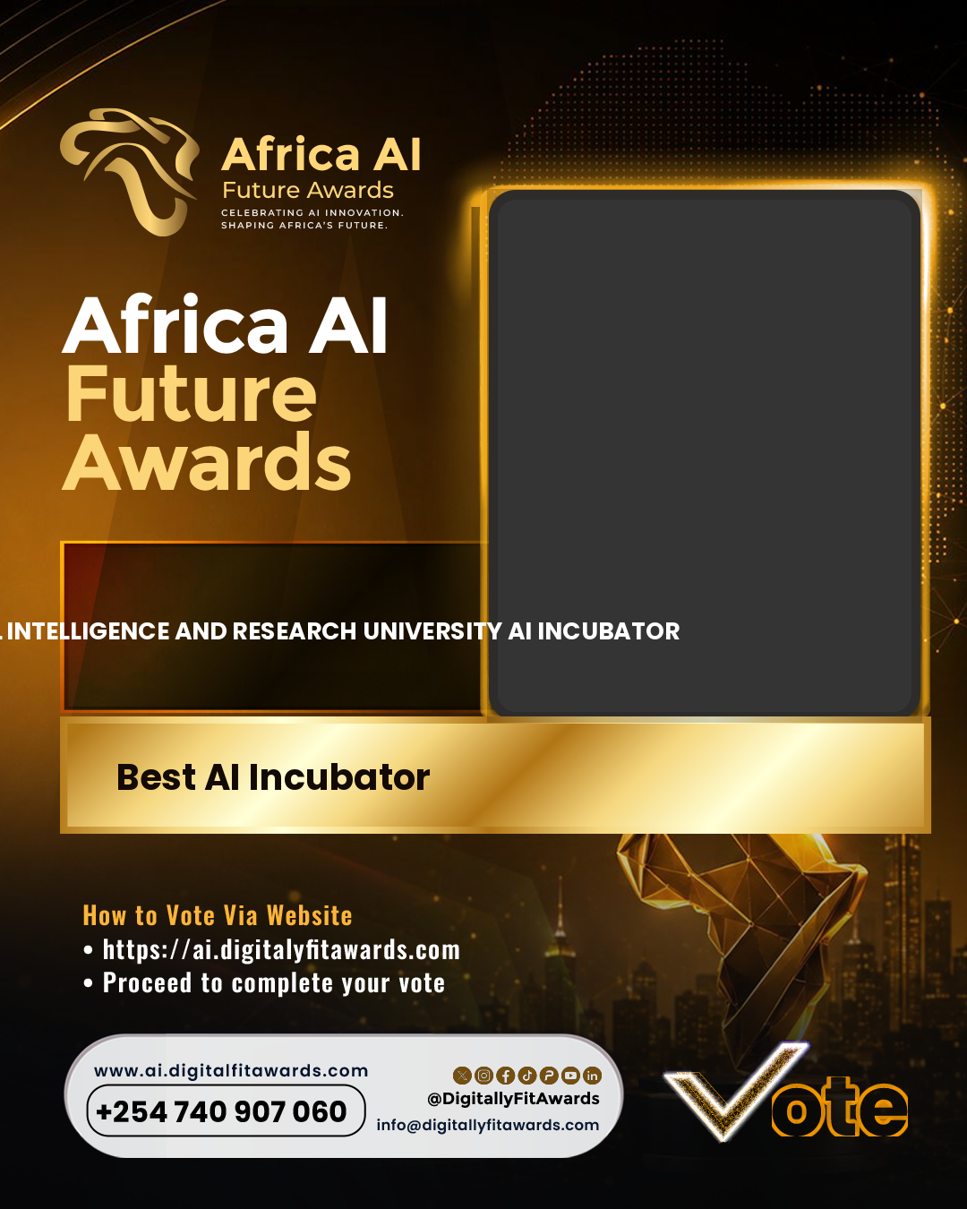 National Intelligence and Research University AI Incubator poster