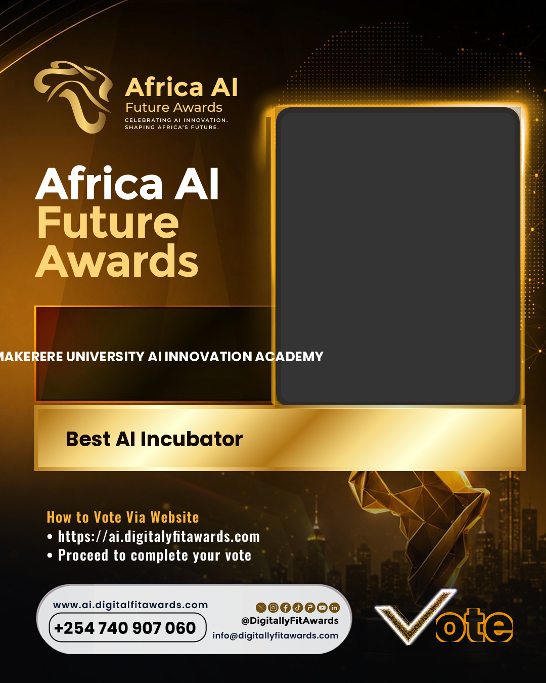 Makerere University AI Innovation Academy poster