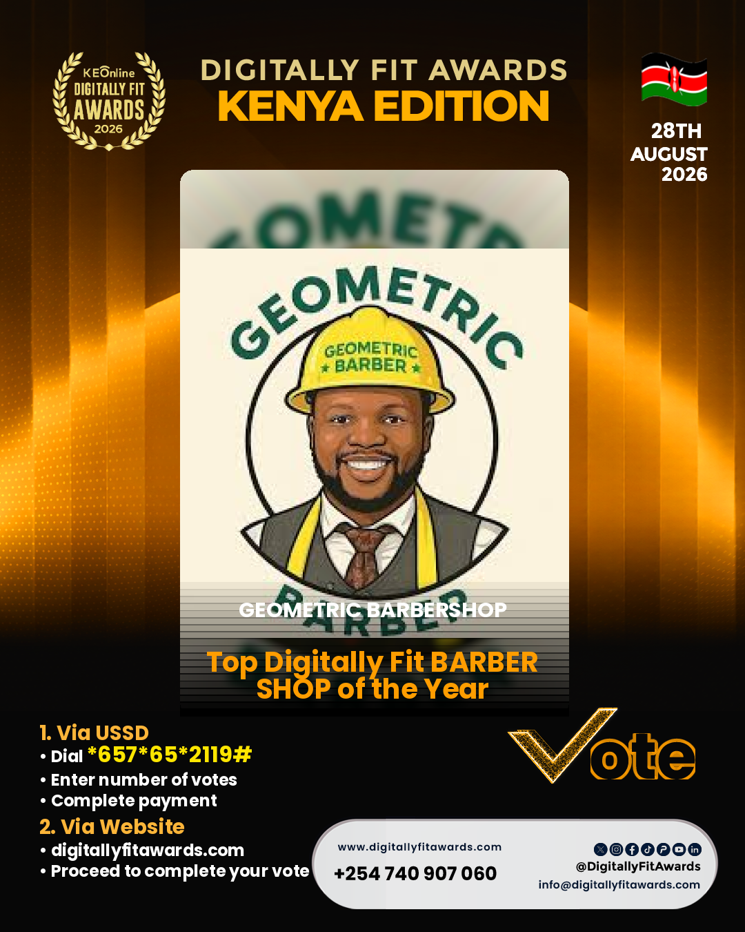 Geometric Barbershop poster
