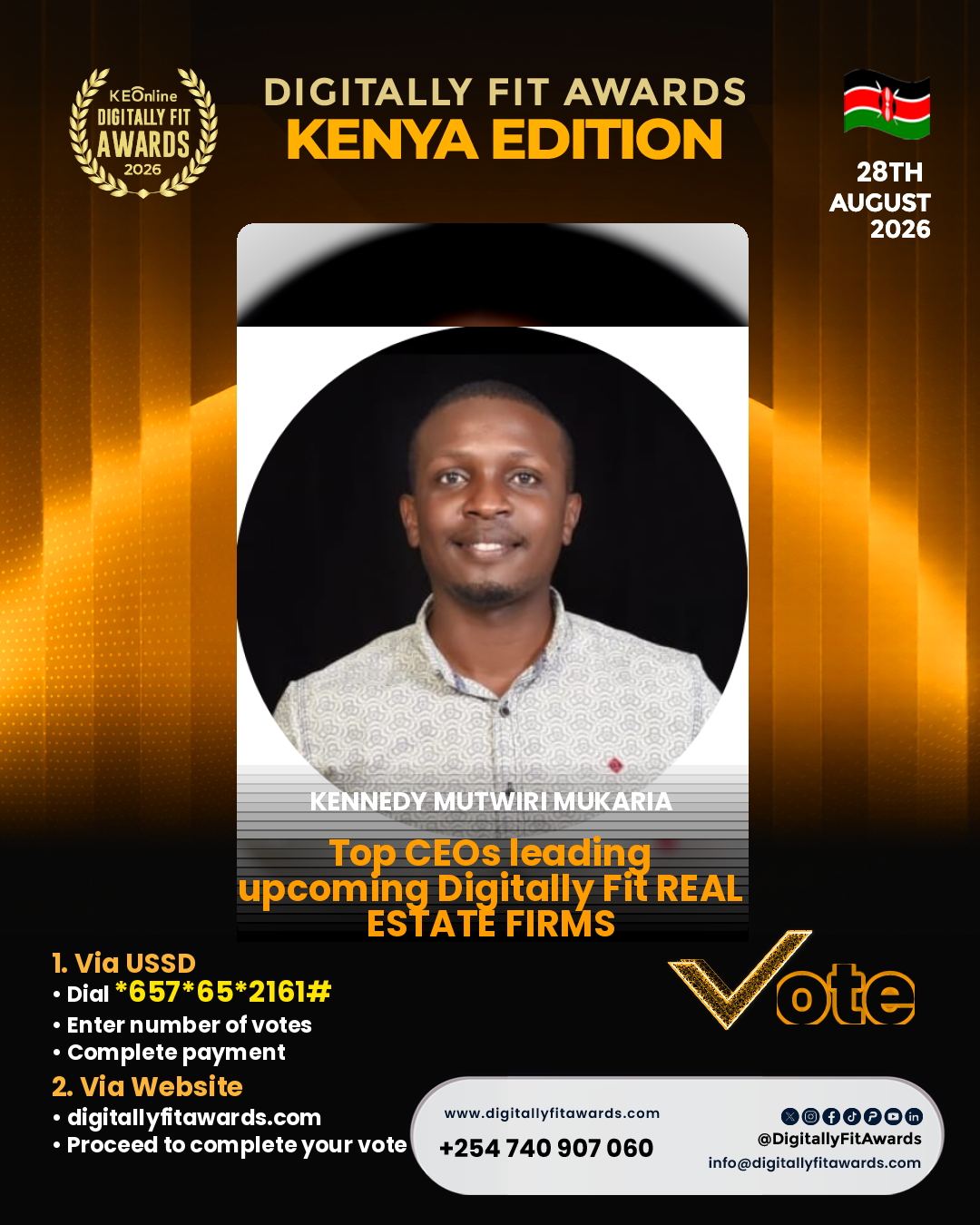 Kennedy Mutwiri Mukaria poster