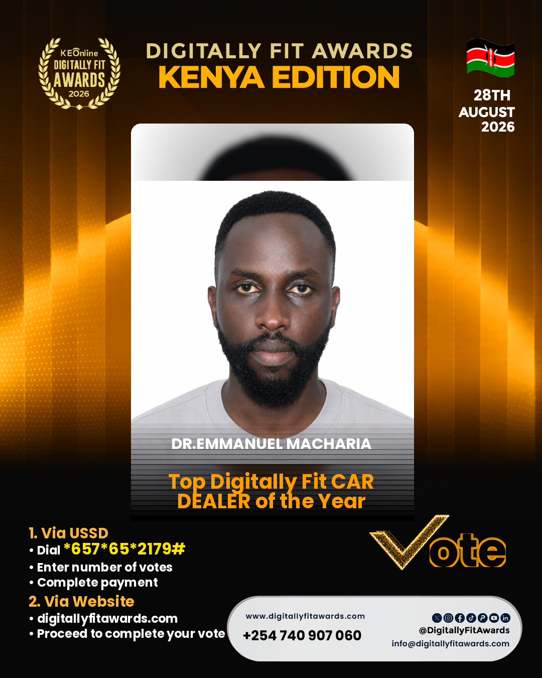 Dr.Emmanuel Macharia poster