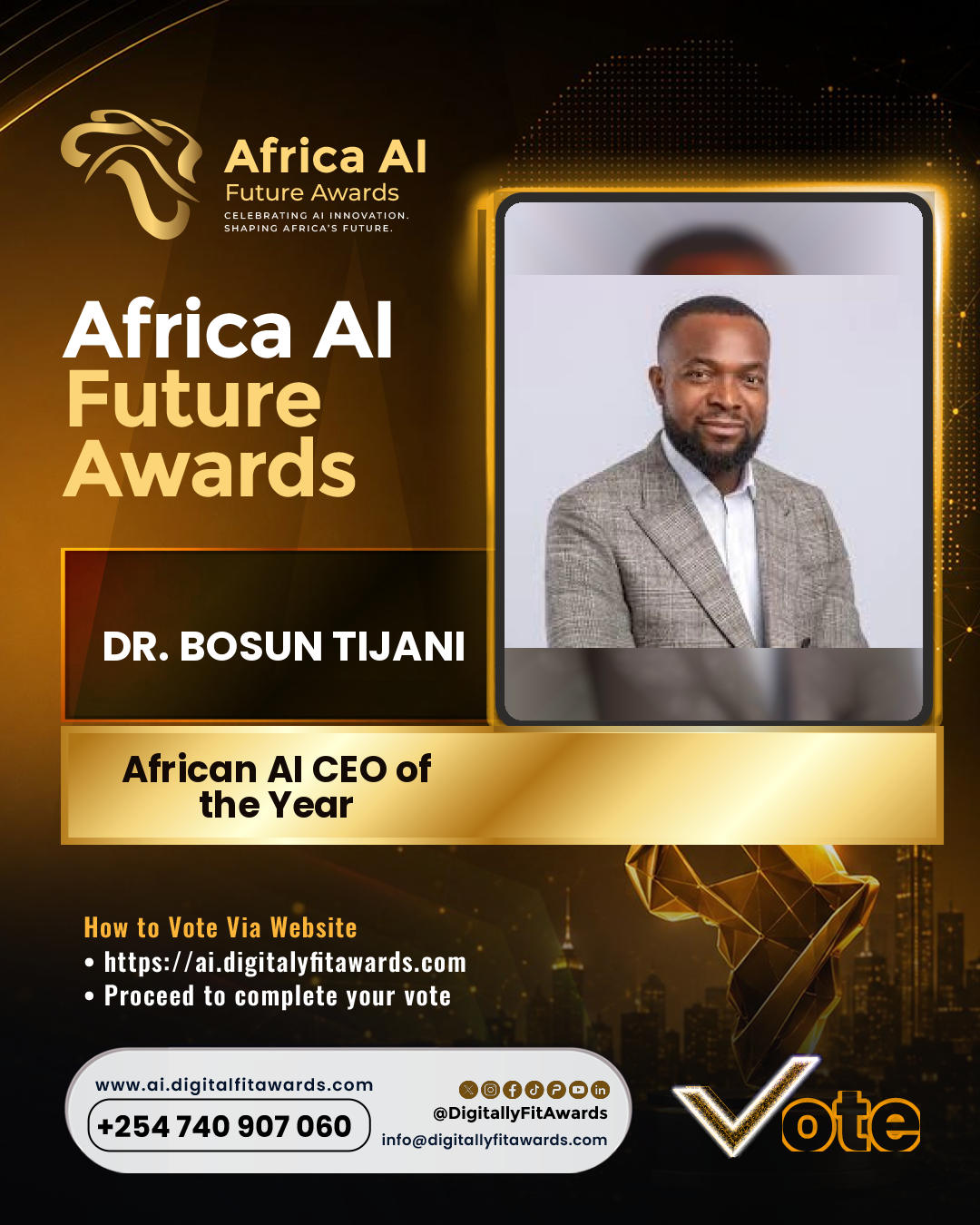 Dr. Bosun Tijani poster