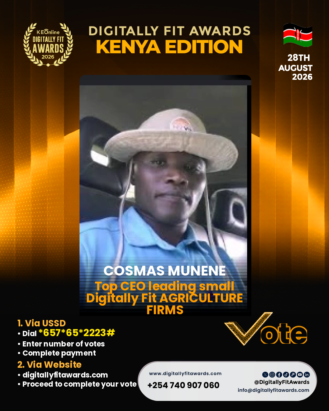 Cosmas Munene poster