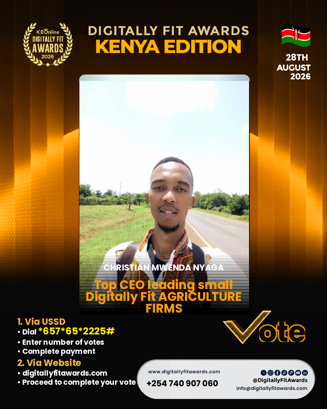 Christian Mwenda Nyaga poster