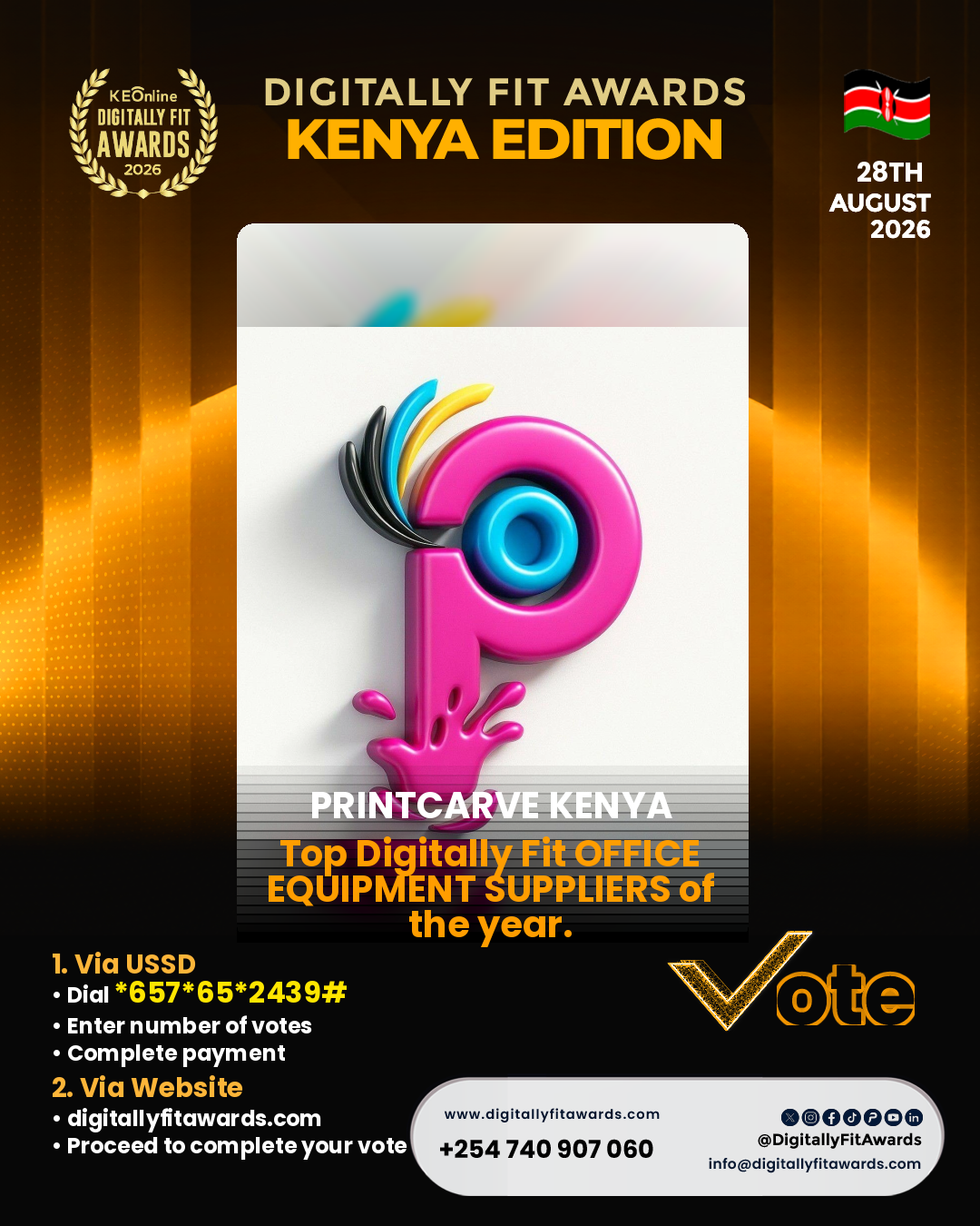 PrintCarve Kenya poster