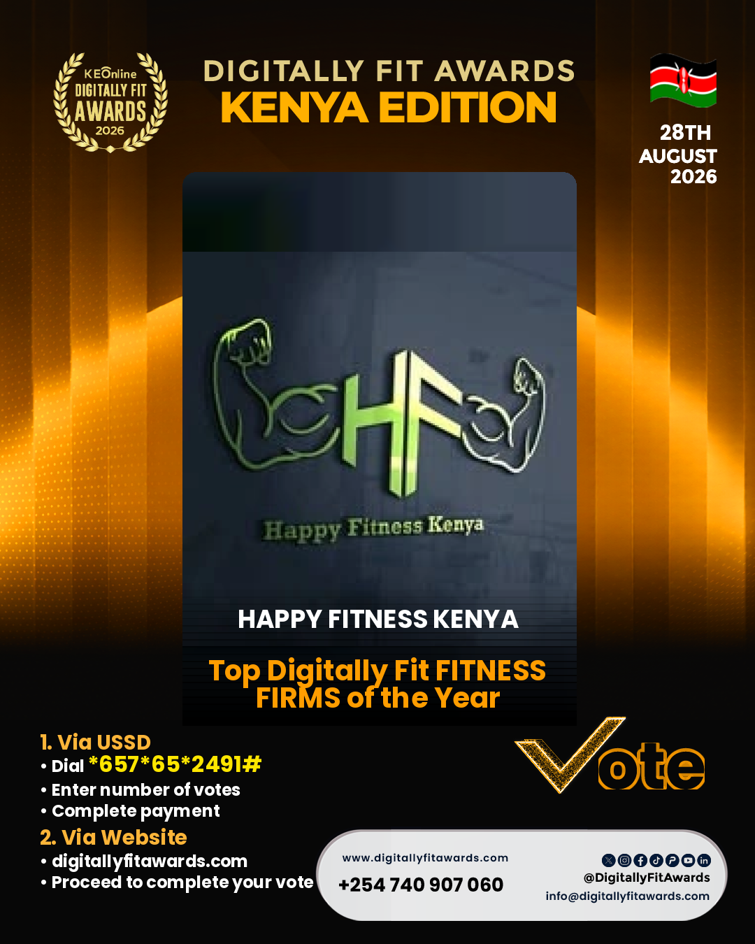 Happy Fitness Kenya poster