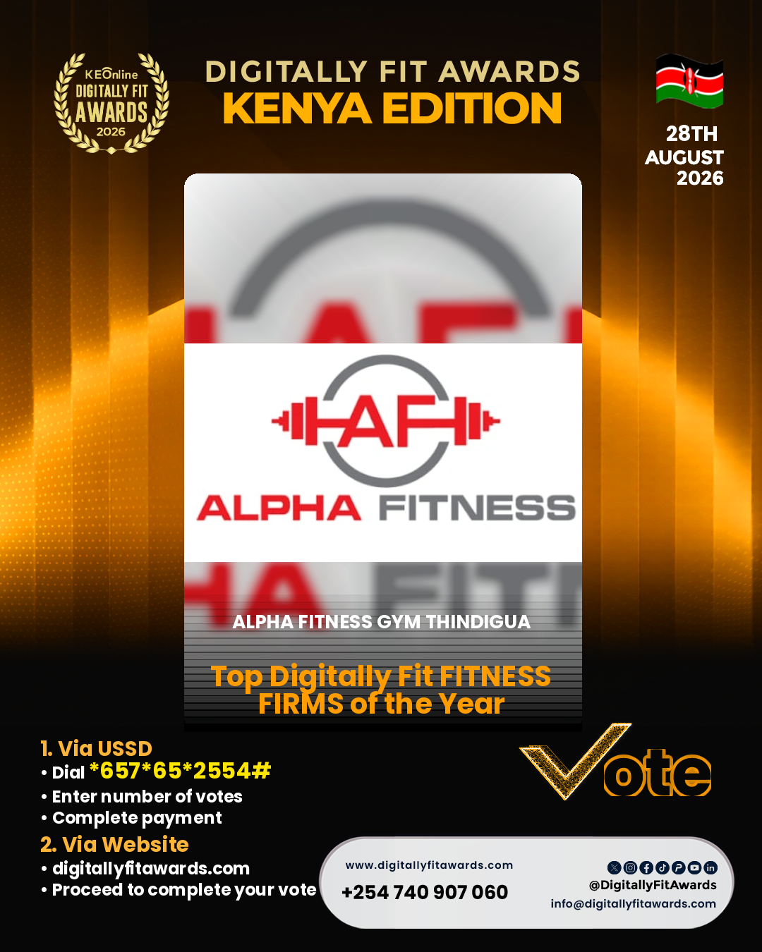 Alpha Fitness Gym Thindigua poster