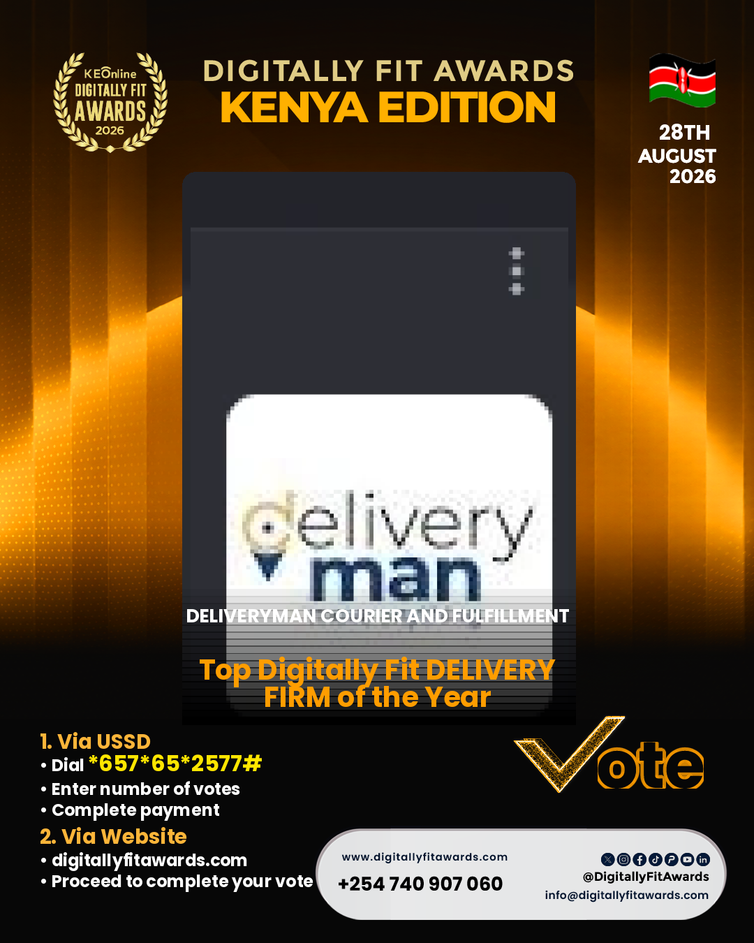 Deliveryman Courier and Fulfillment poster