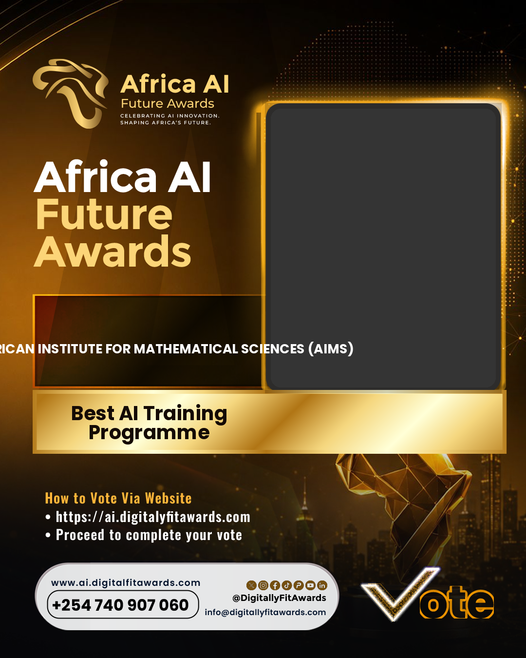 The African Institute for Mathematical Sciences (AIMS) poster