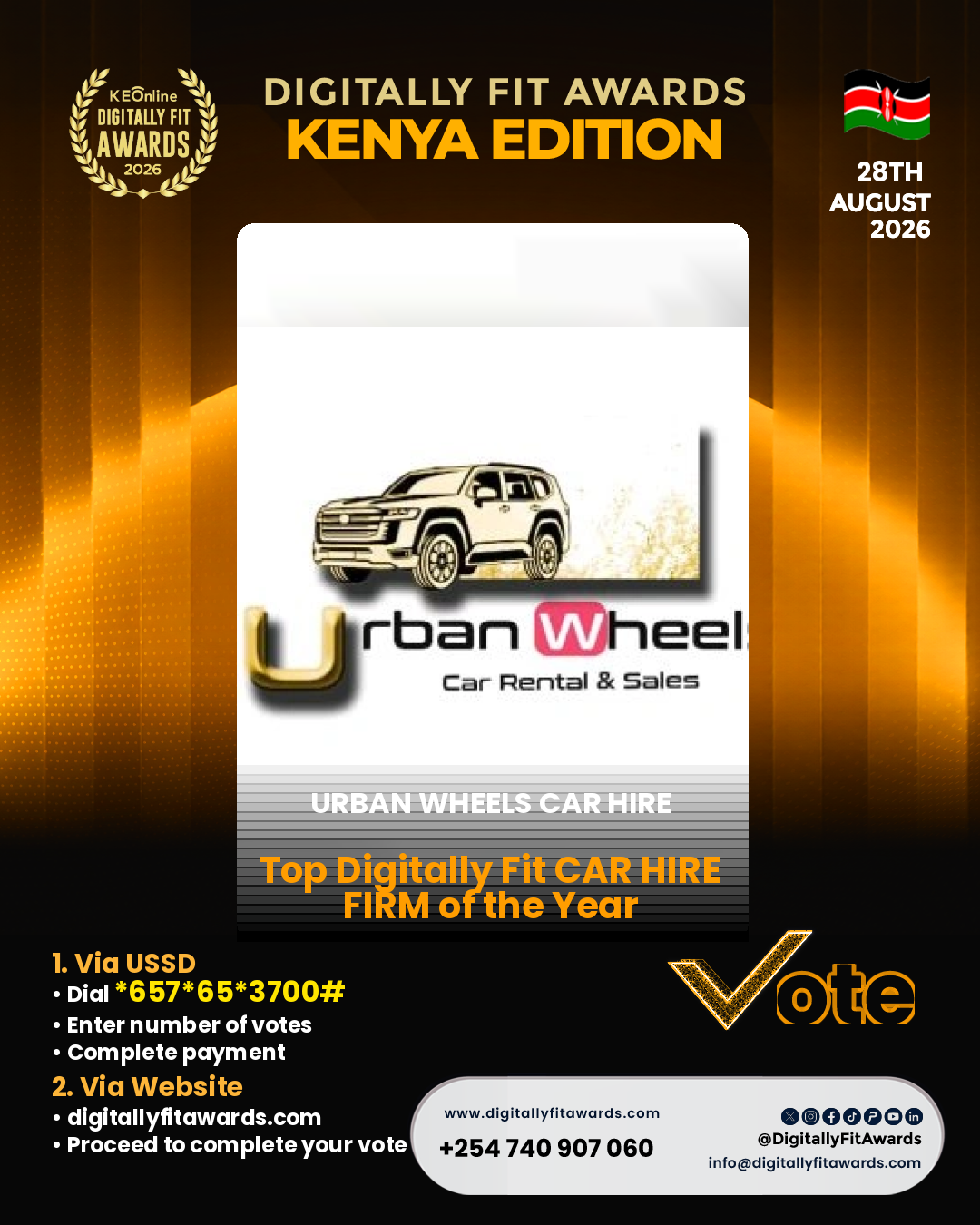 Urban Wheels Car Hire poster