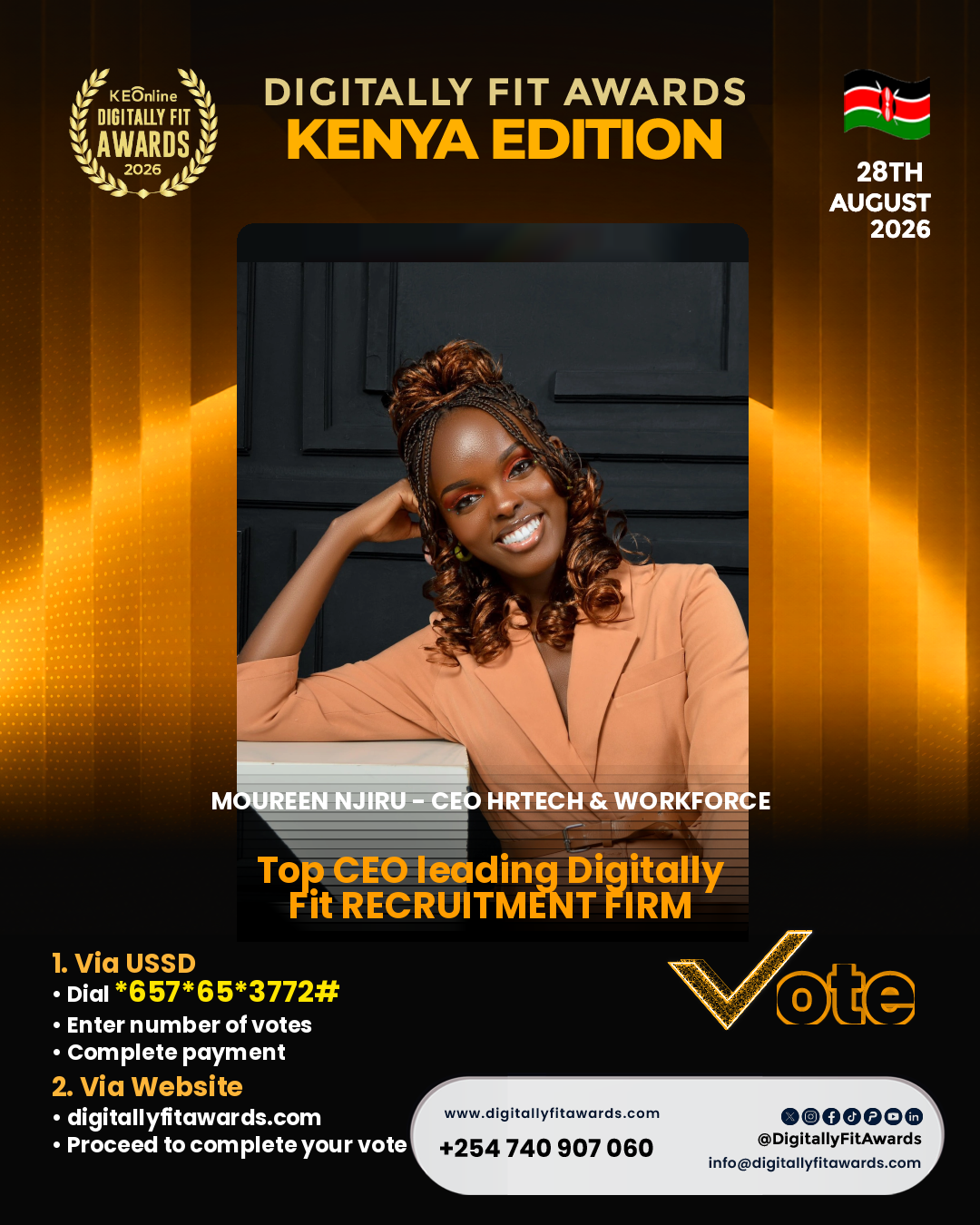 Moureen Njiru - CEO HRTech & Workforce poster