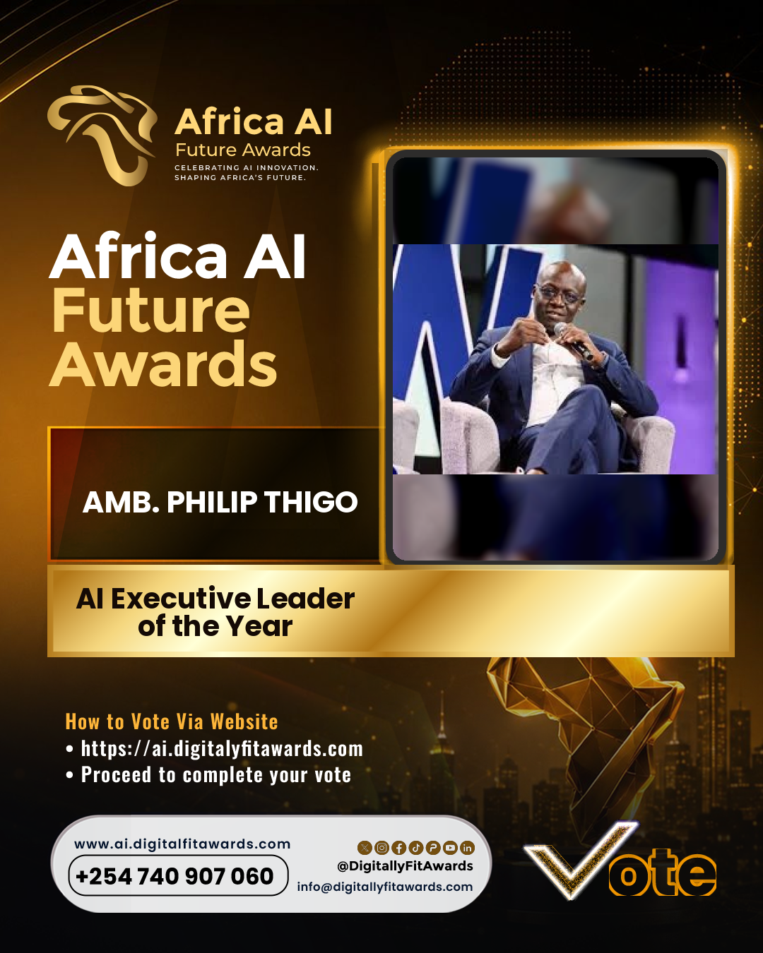 Amb. Philip Thigo poster
