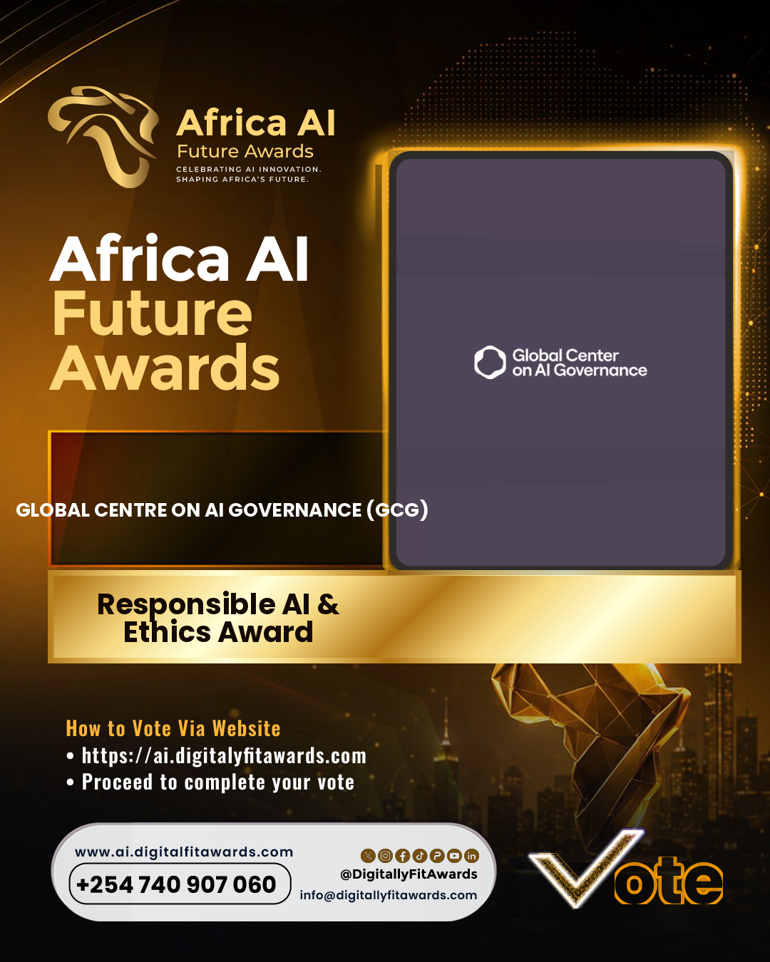 Global Centre on AI Governance (GCG) poster