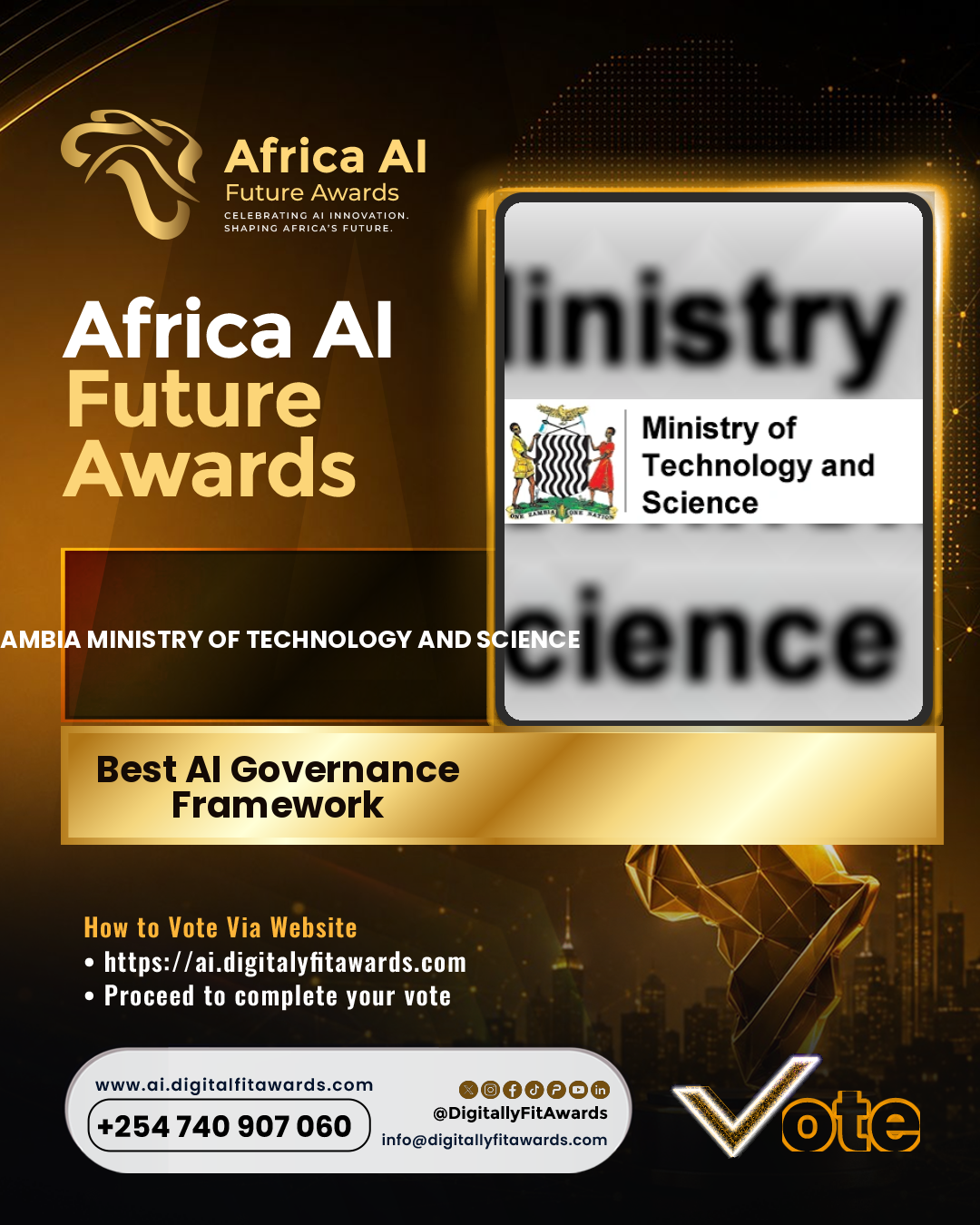 Zambia Ministry of Technology and Science poster