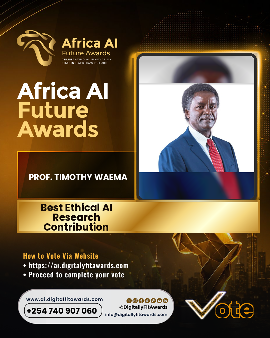 Prof. Timothy Waema poster