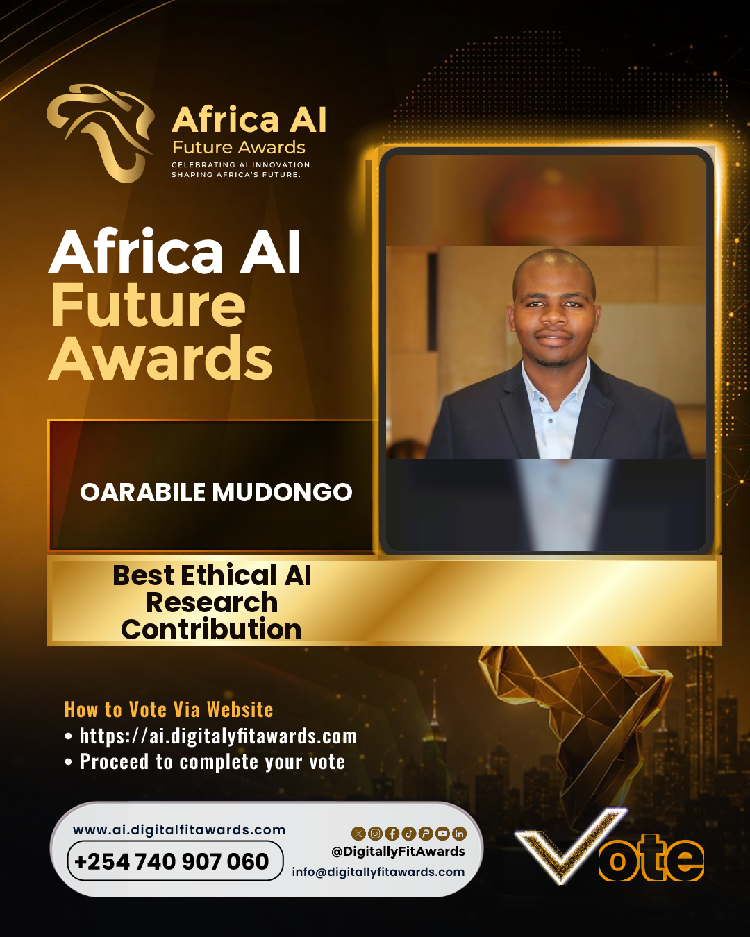 Oarabile Mudongo poster