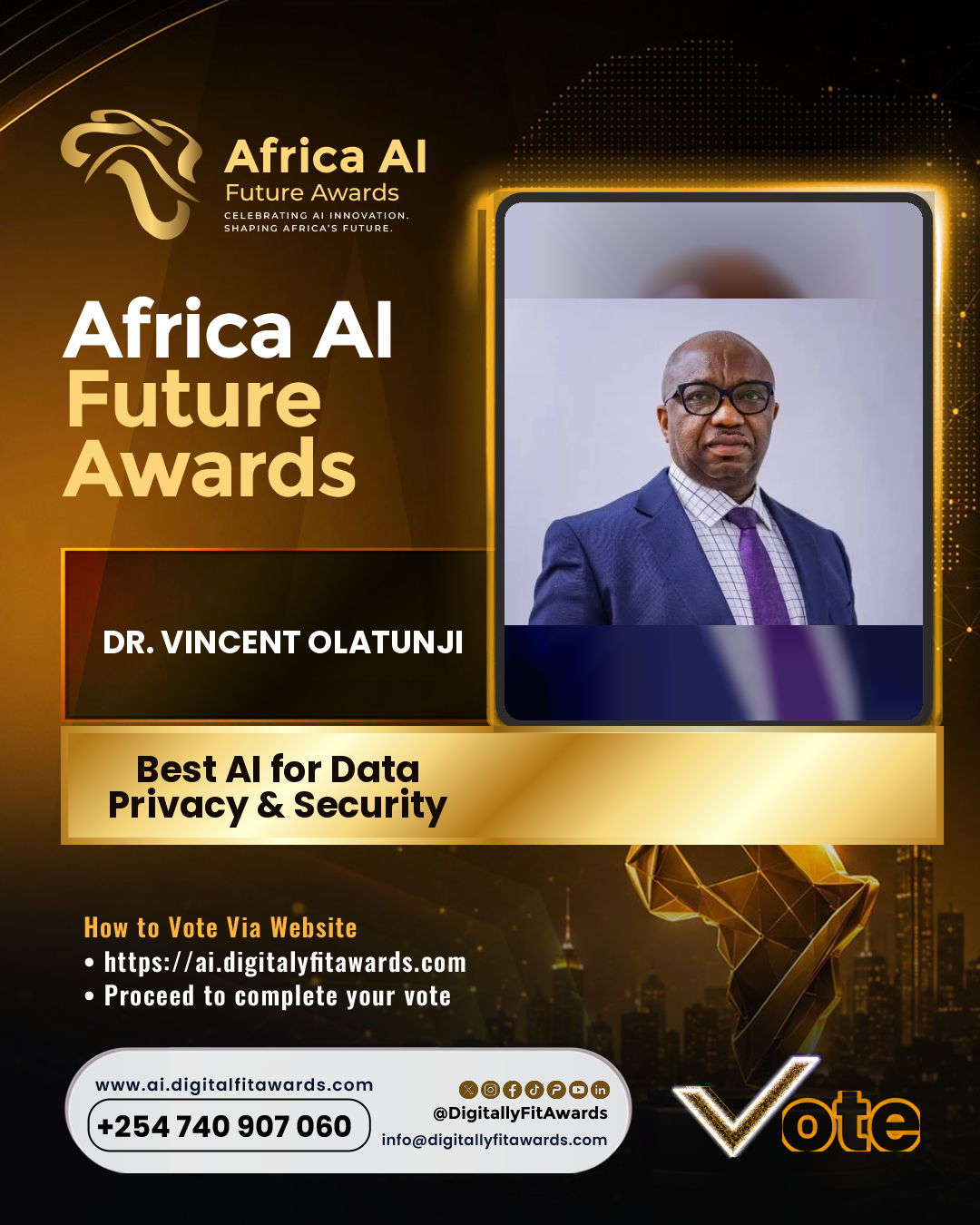 Dr. Vincent Olatunji poster