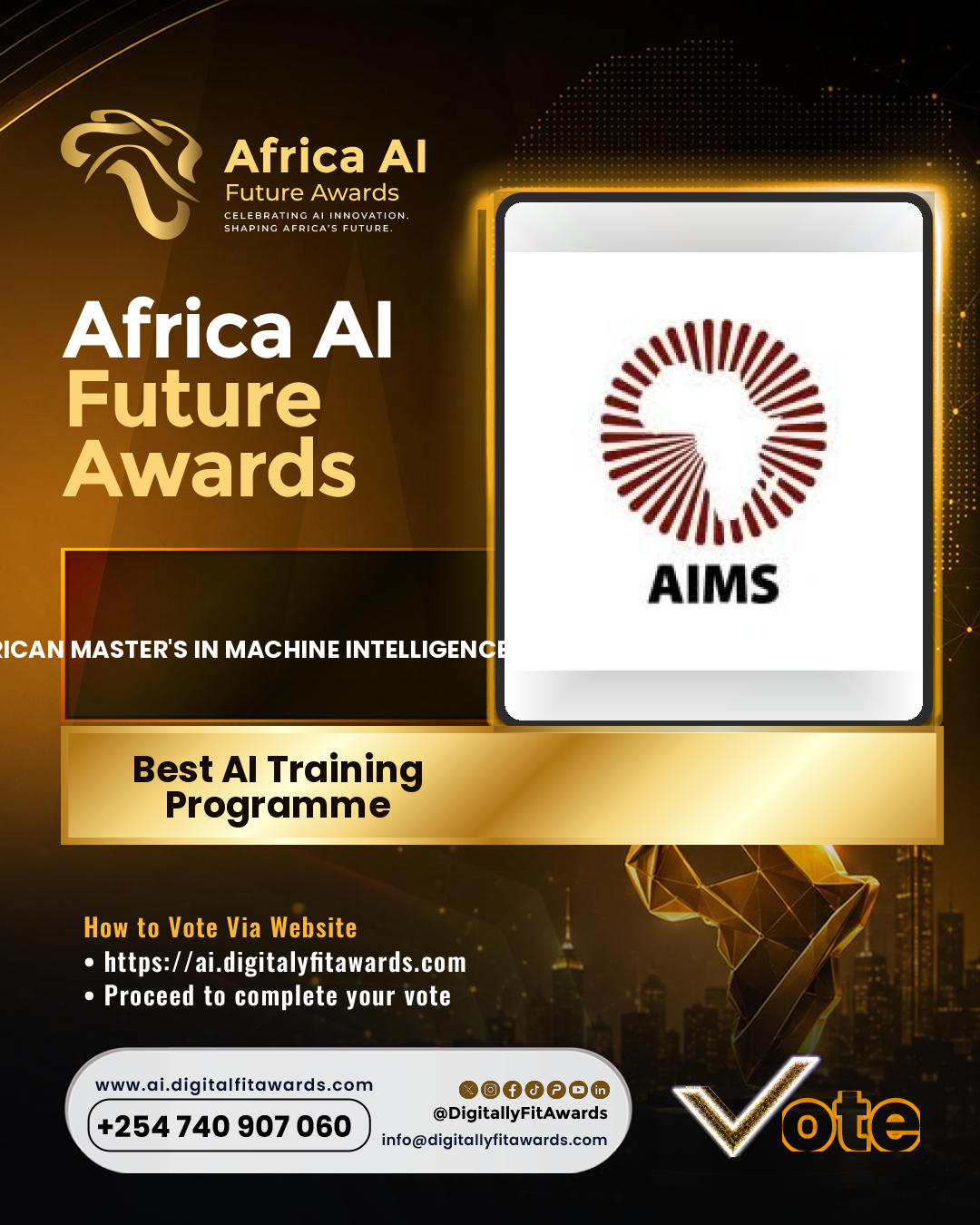 African Master's in Machine Intelligence (AMMI) poster