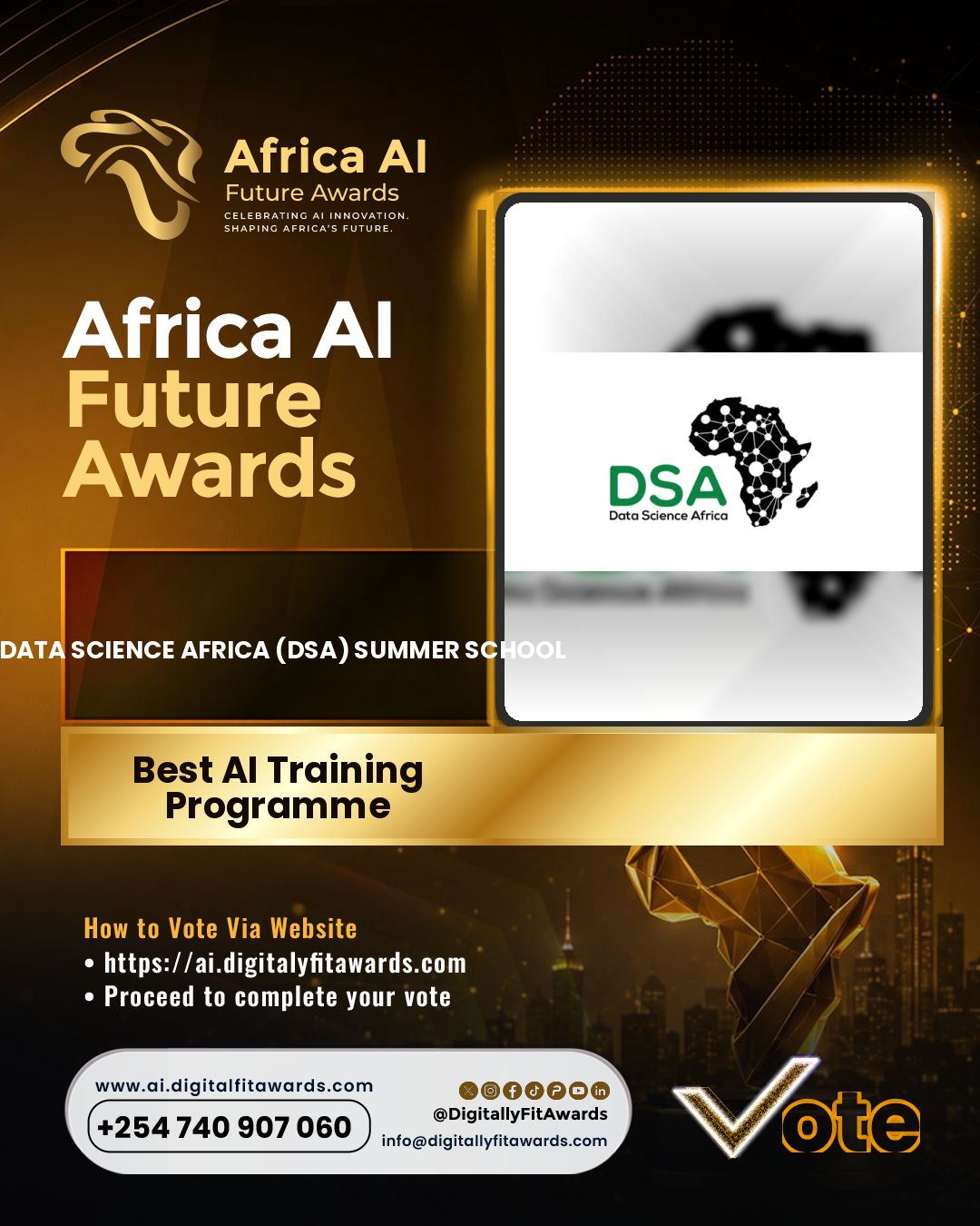 Data Science Africa (DSA) Summer School poster