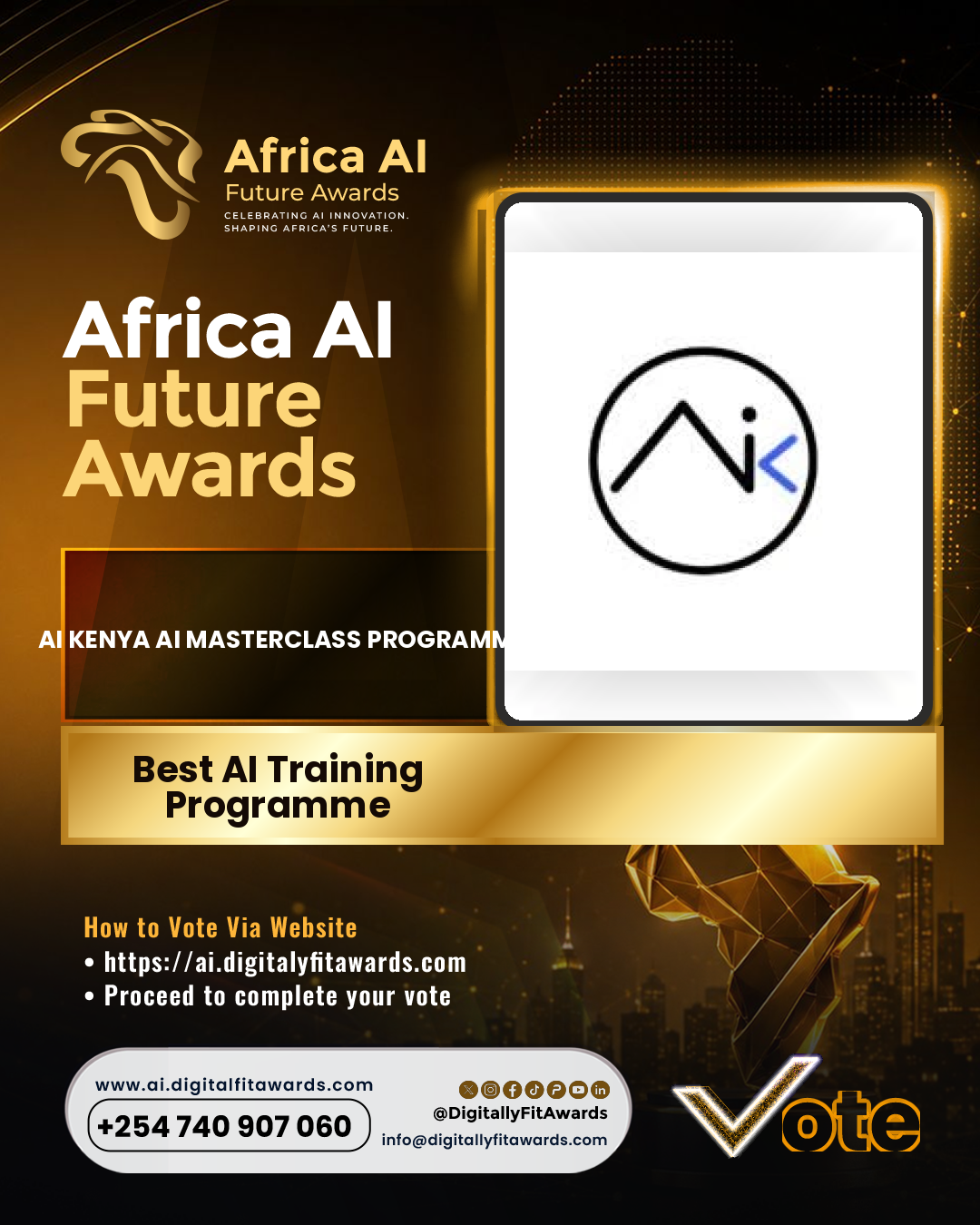 Ai Kenya AI Masterclass Programme poster