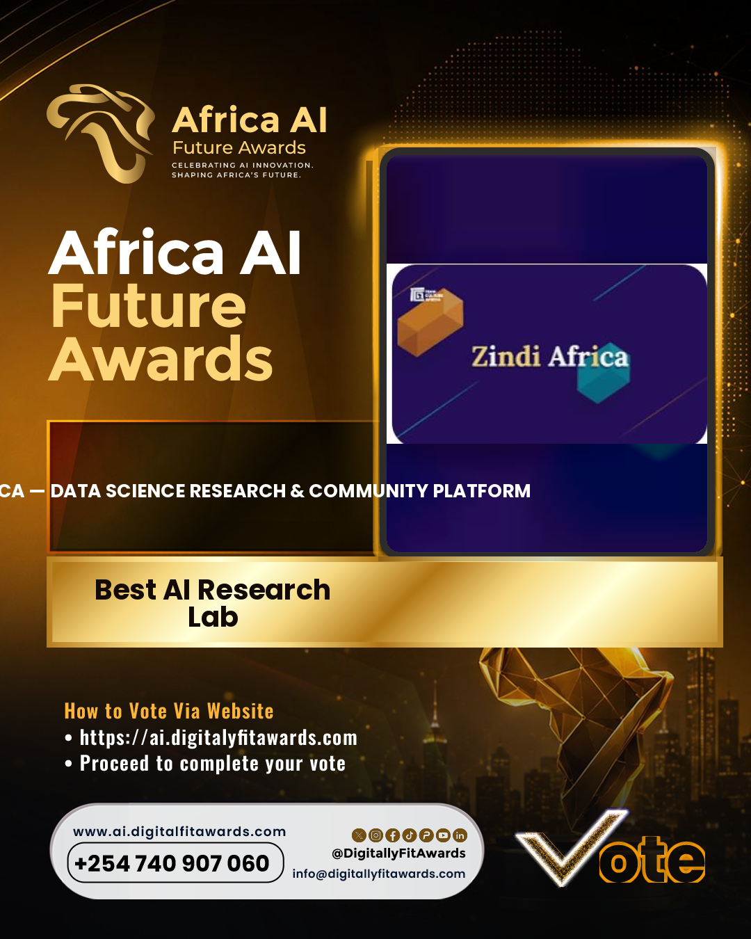 Zindi Africa — Data Science Research & Community Platform poster