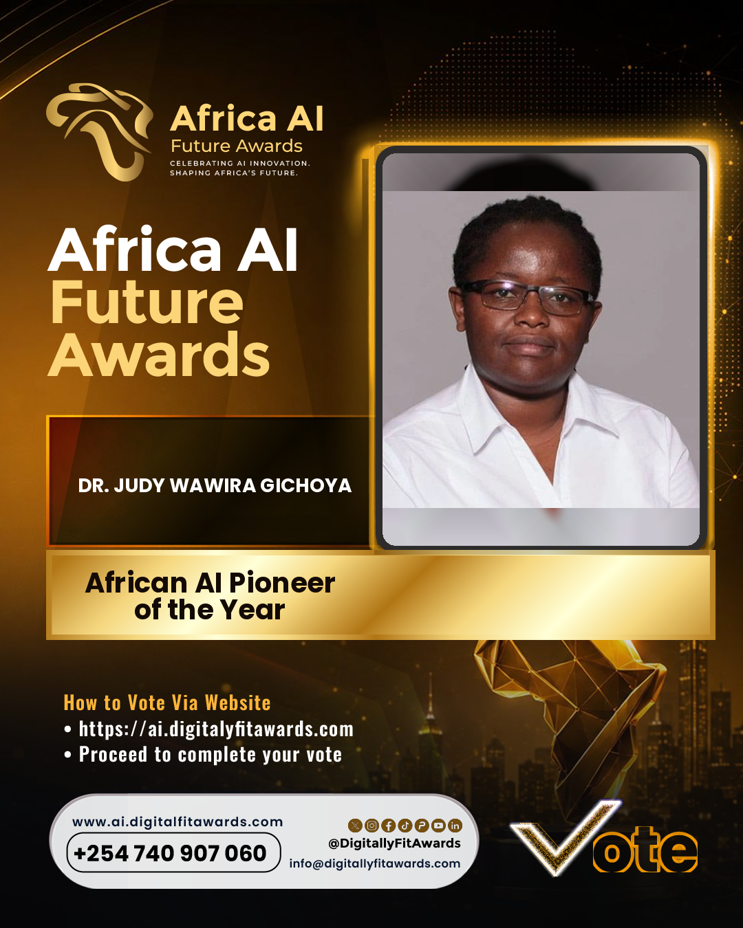 Dr. Judy Wawira Gichoya poster