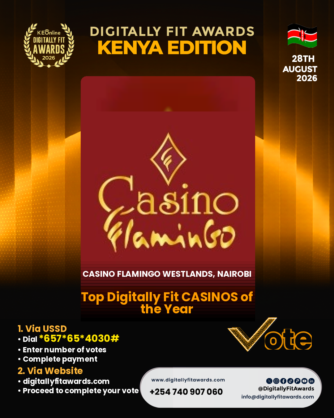Casino Flamingo Westlands, Nairobi poster