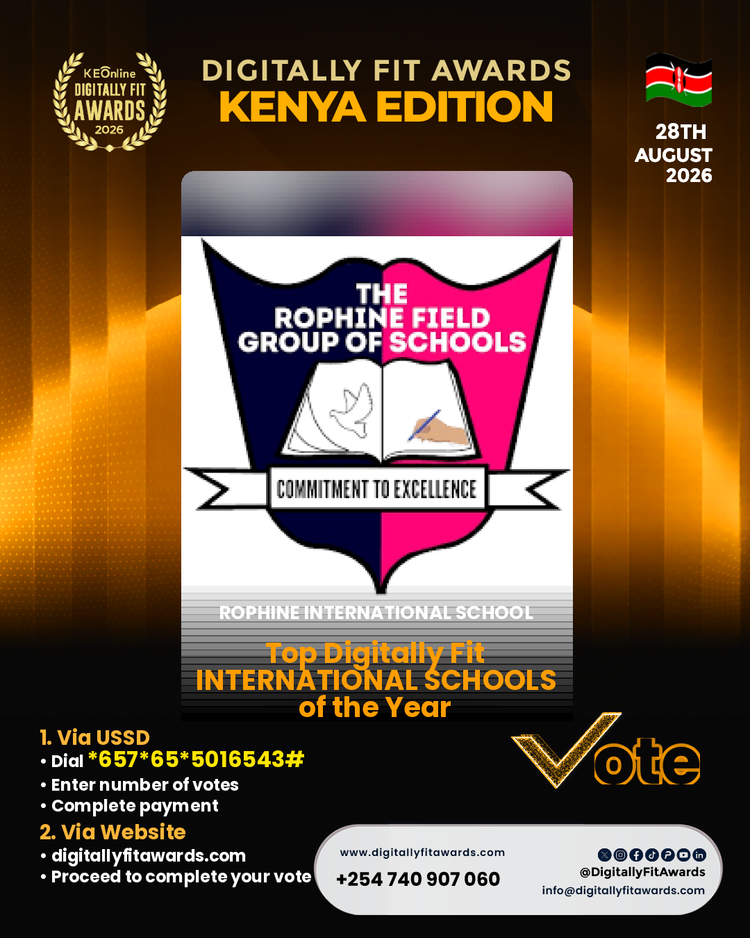Rophine International School poster