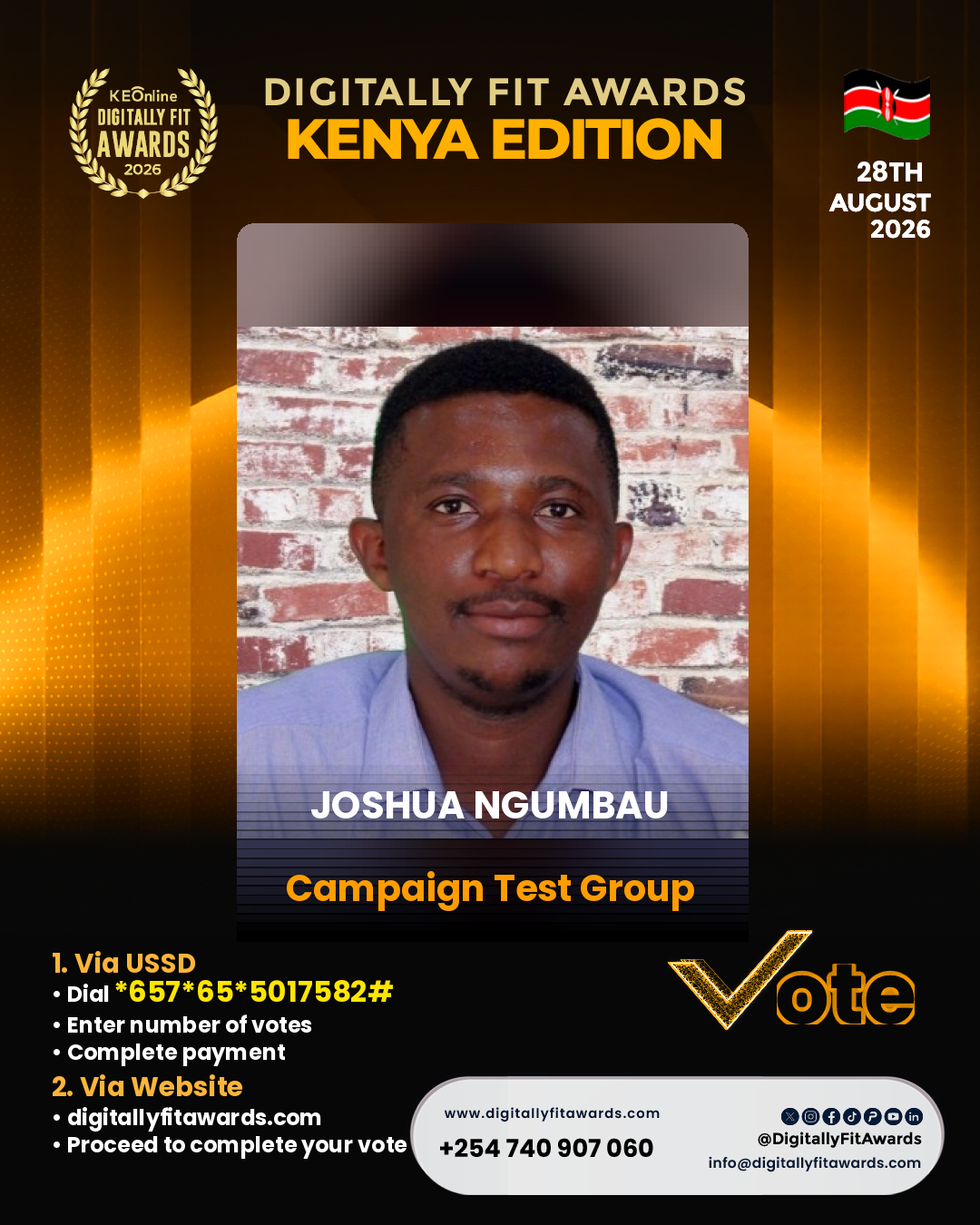 Joshua Ngumbau poster