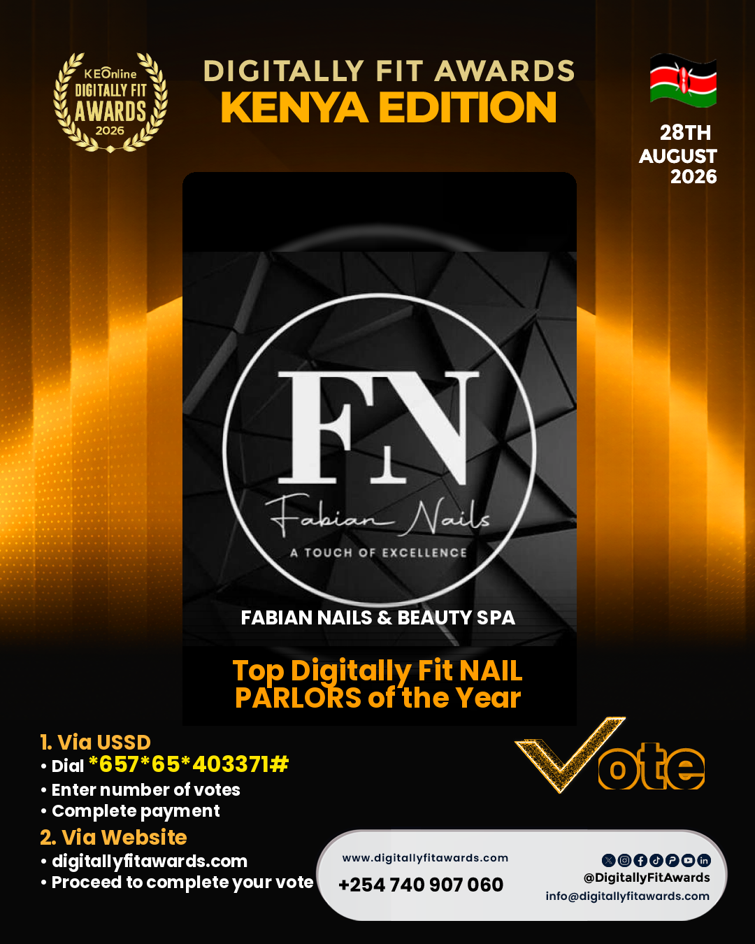 FABIAN NAILS & BEAUTY SPA poster