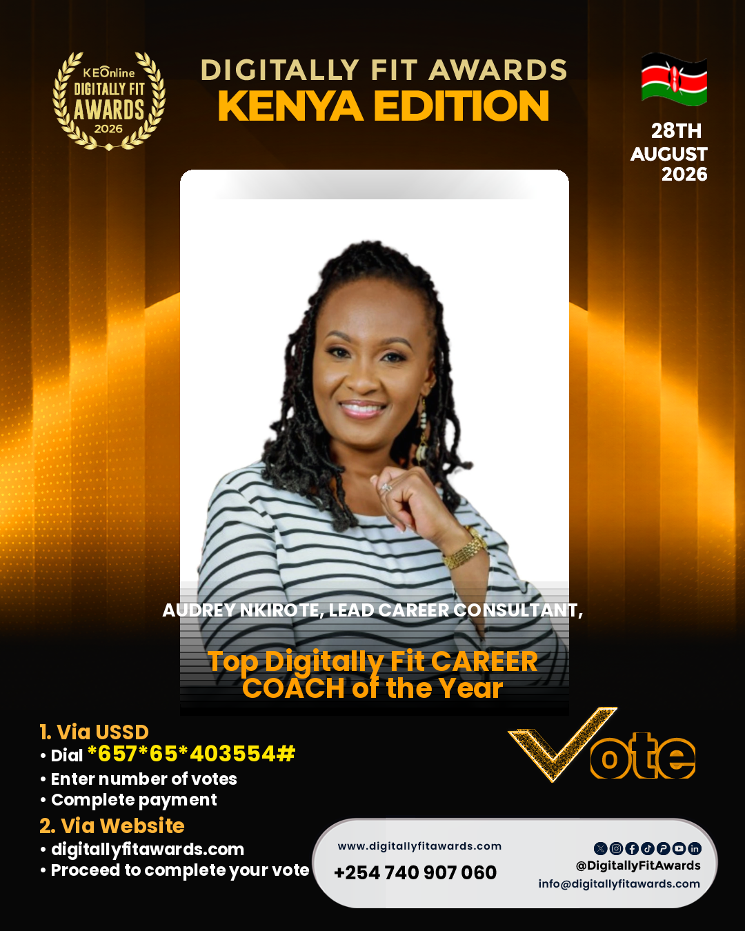 Audrey Nkirote, Lead Career Consultant, poster