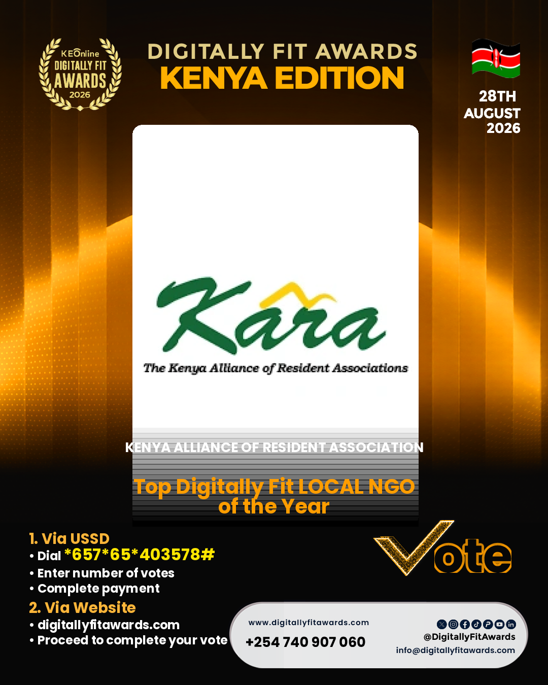 Kenya Alliance of Resident Association poster