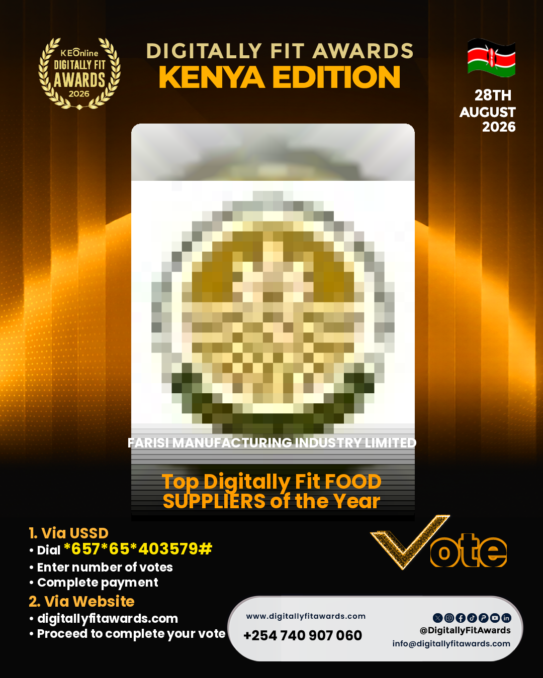 FARISI MANUFACTURING INDUSTRY LIMITED poster