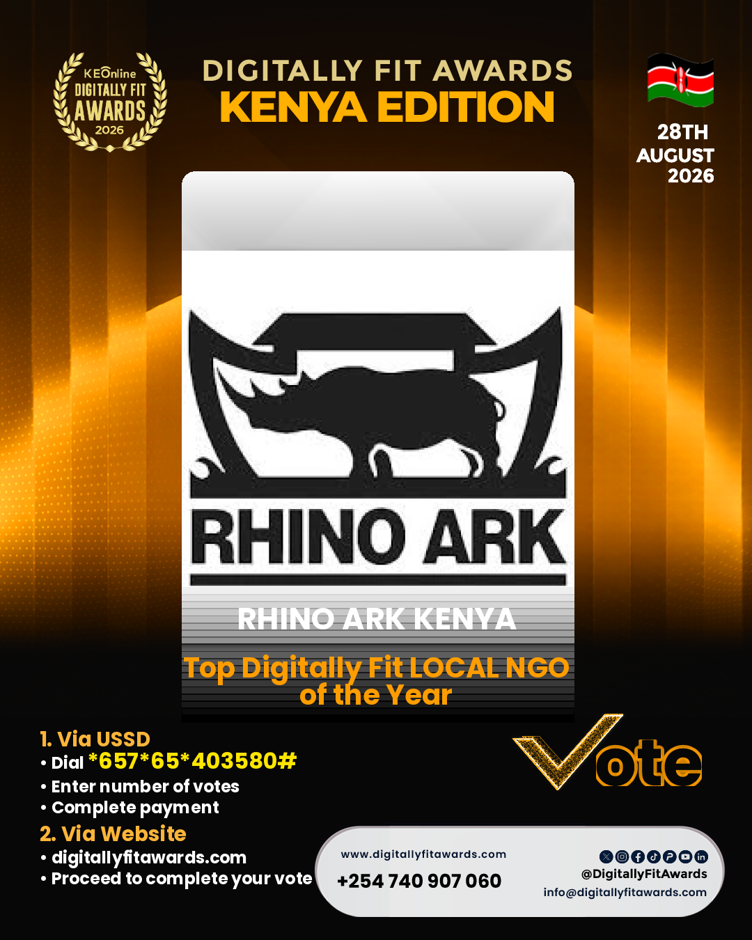 Rhino Ark Kenya poster