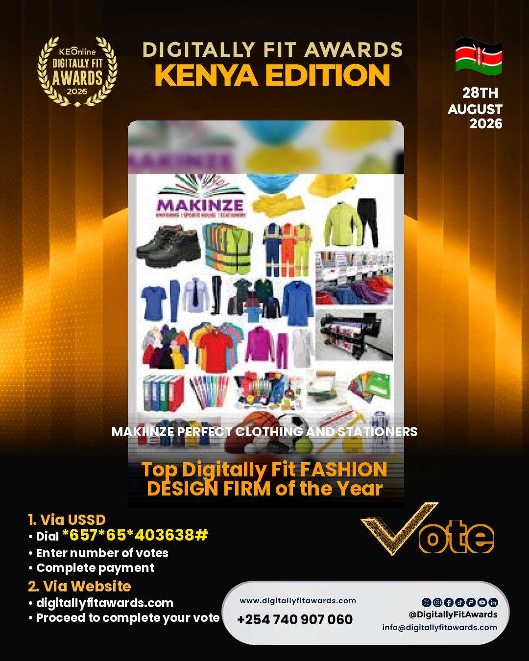 Makiinze Perfect Clothing and Stationers poster