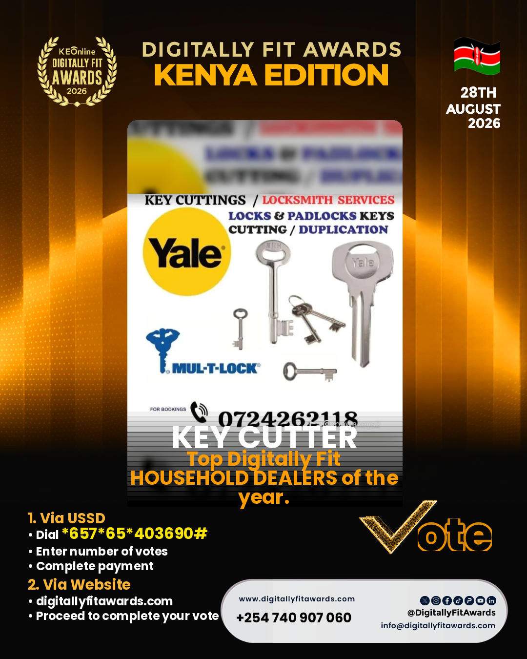 Key cutter poster