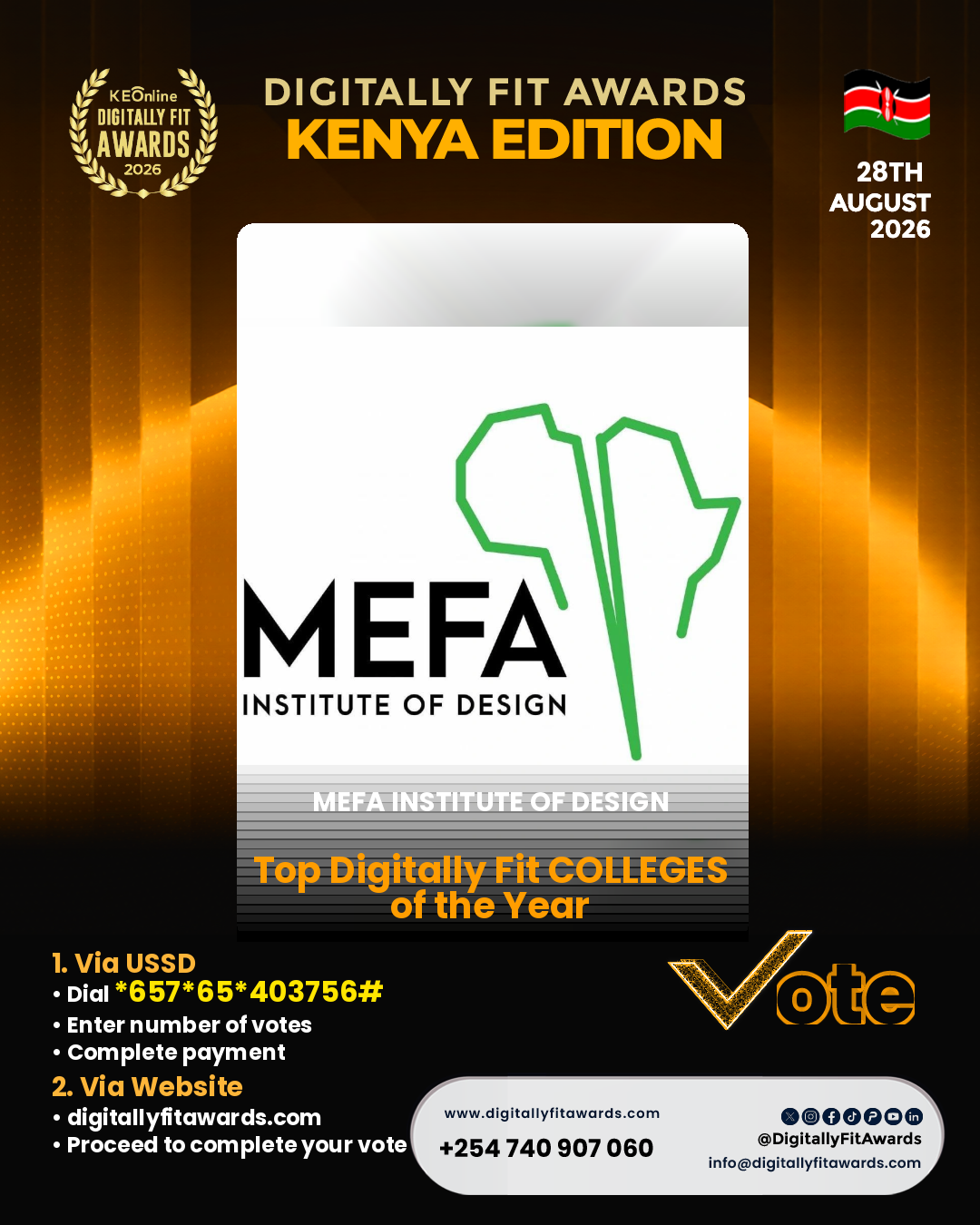 MEFA INSTITUTE OF DESIGN poster
