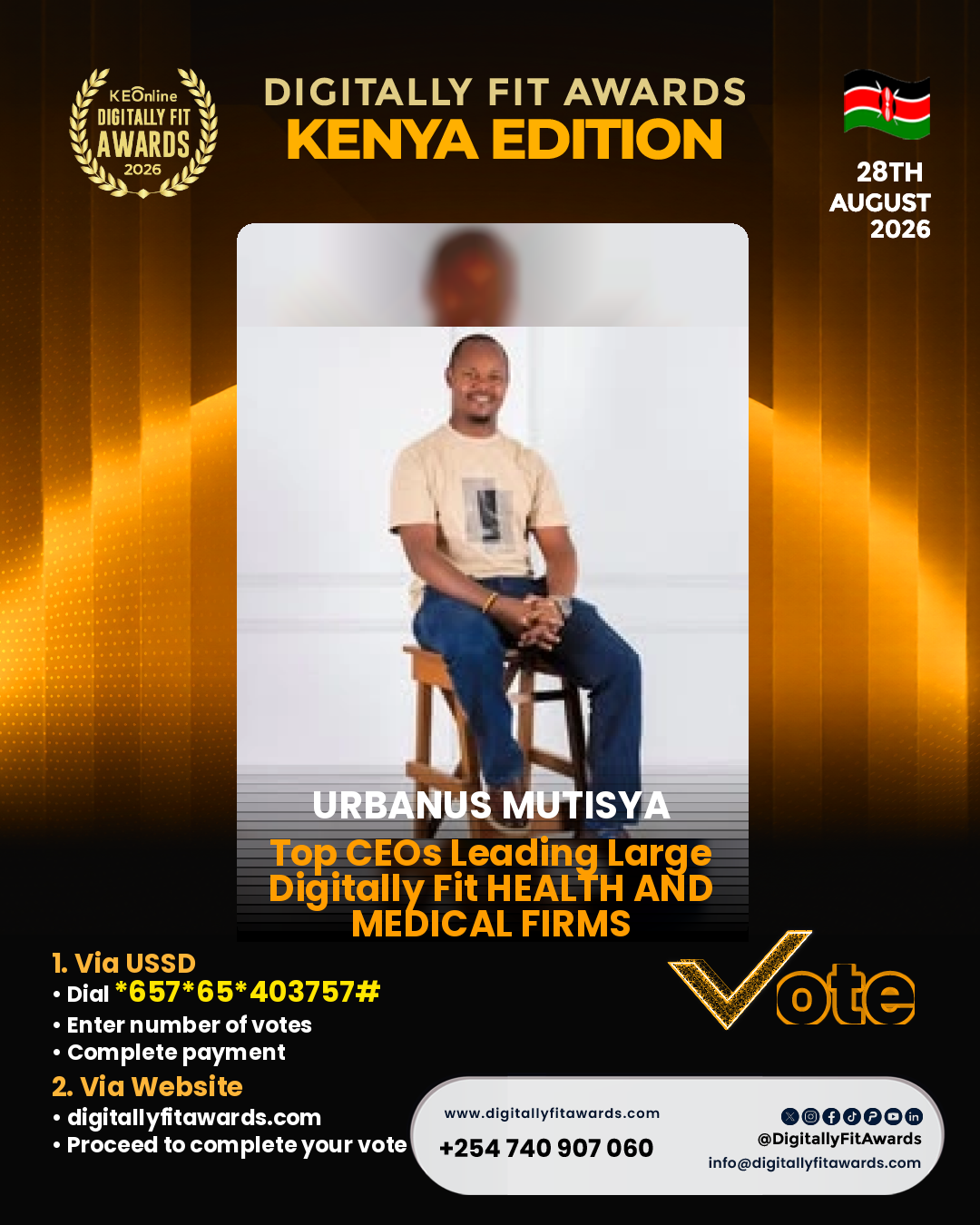 Urbanus Mutisya poster