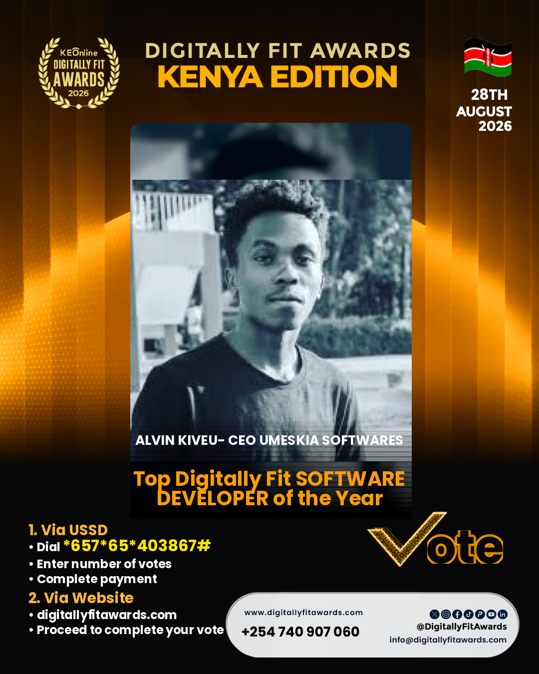 Alvin Kiveu- CEO UMESKIA SOFTWARES poster