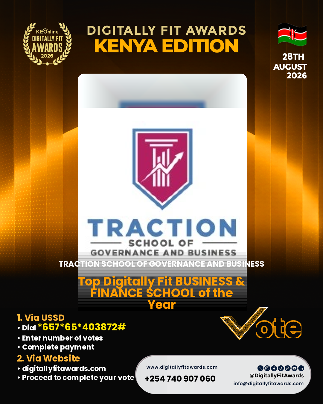 Traction School of Governance and Business poster