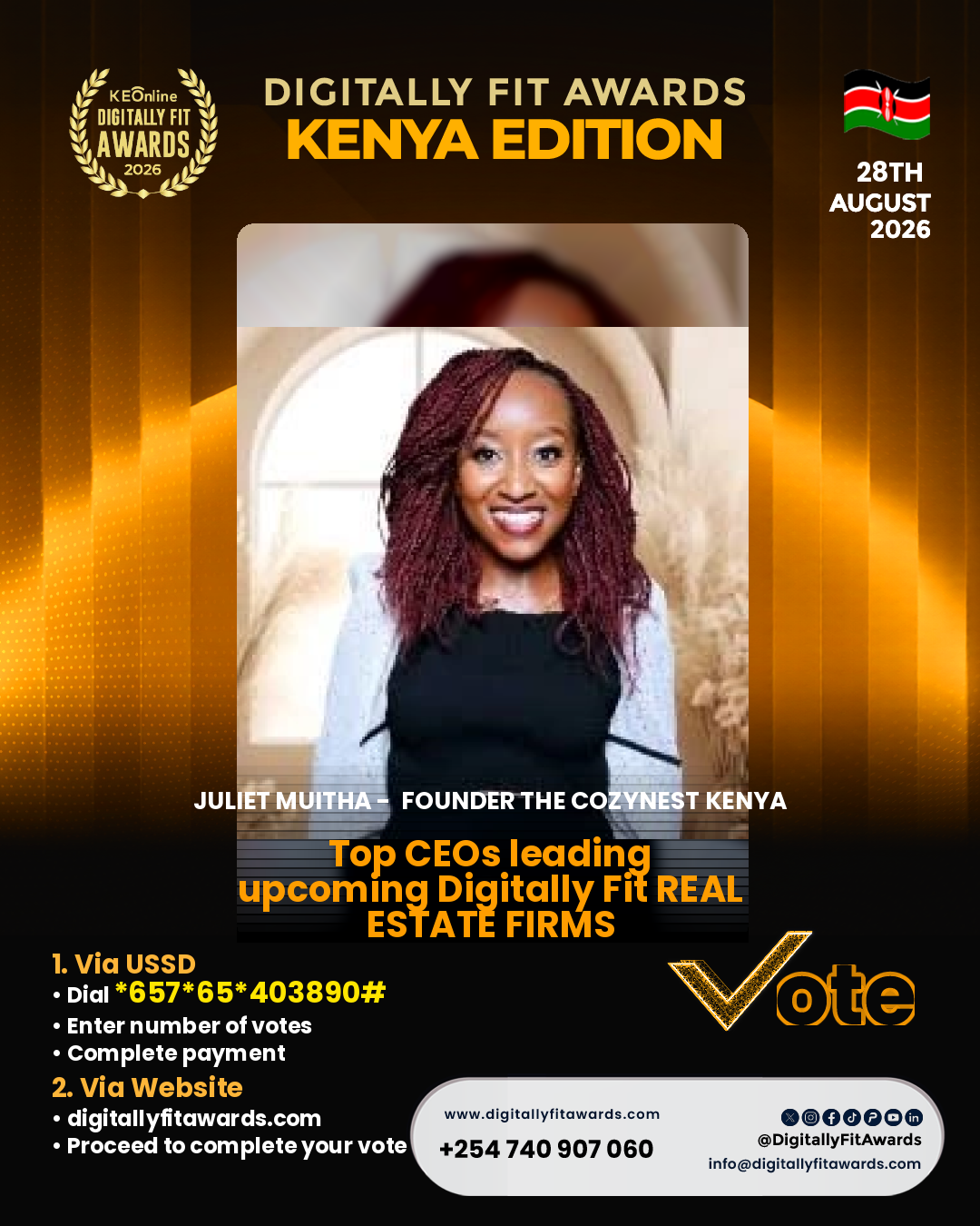 Juliet Muitha -  Founder The CozyNest Kenya poster